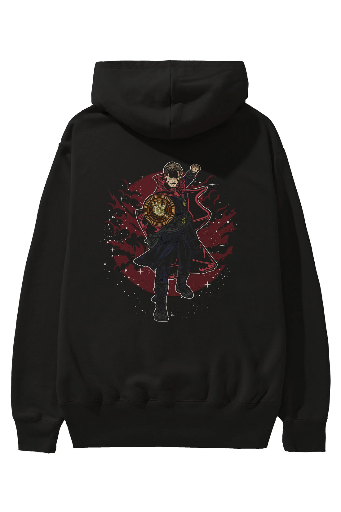 DOCTER STRANGE Arka Baskılı Hoodie Oversize Kapüşonlu Sweatshirt Erkek Kadın Unisex