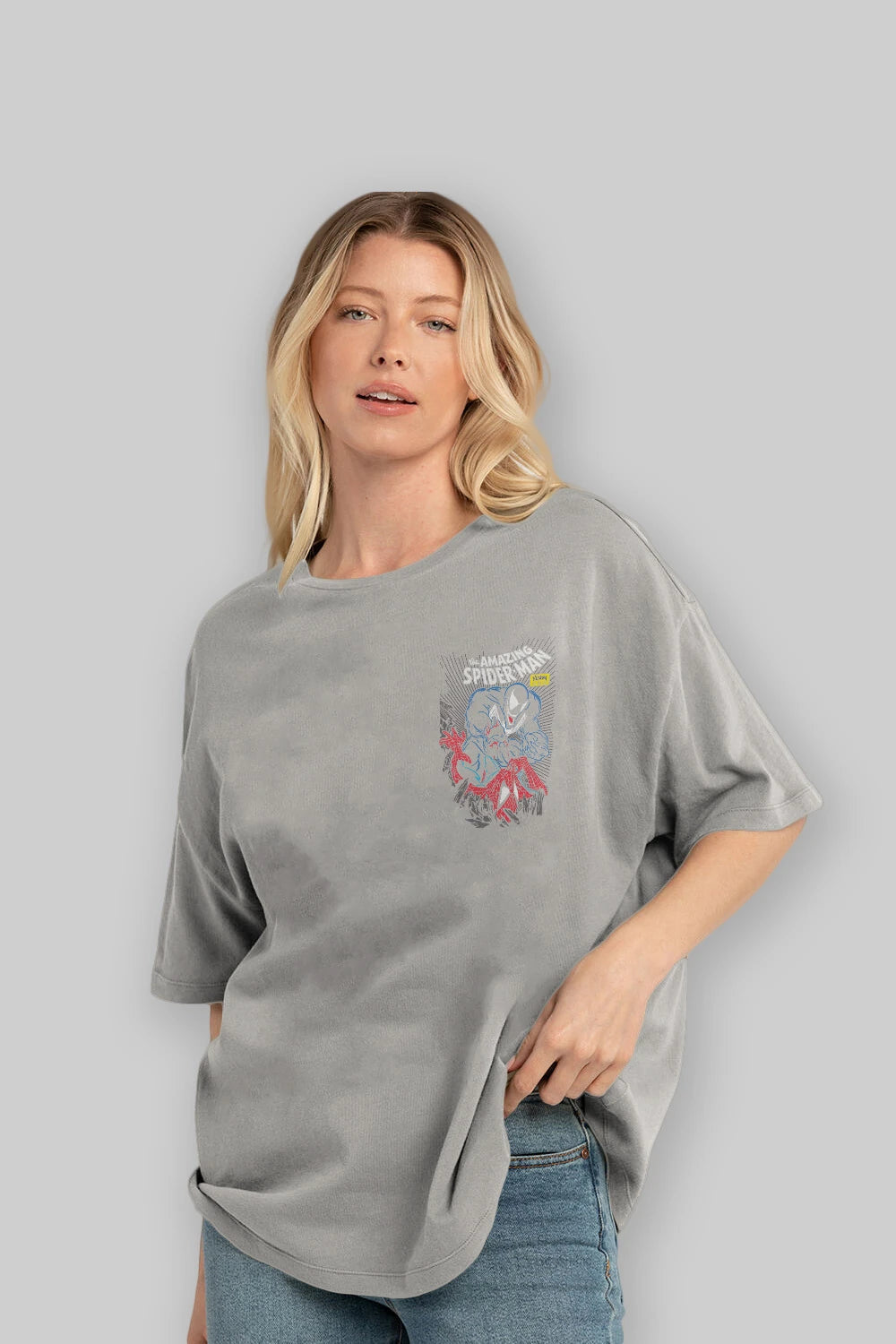 Venom (19) Ön Sol Baskılı Oversize t-shirt Erkek Kadın Unisex %100 Pamuk Bisiklet Yaka tişort
