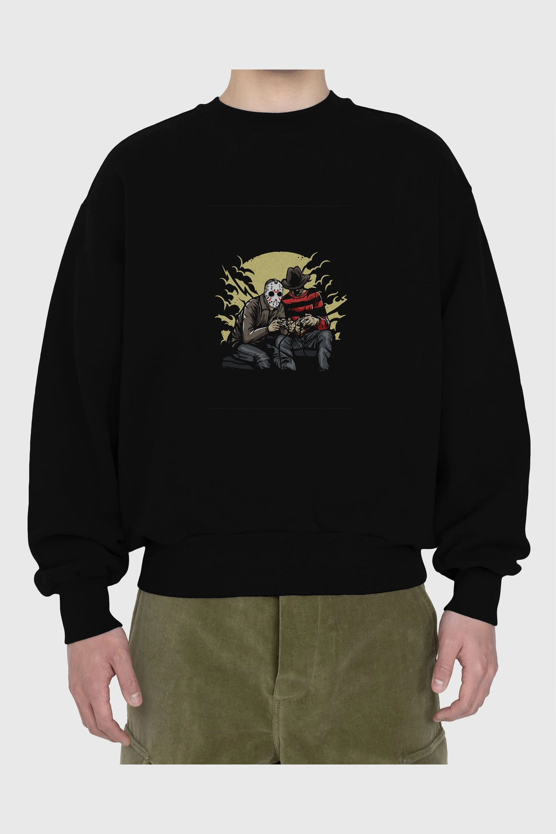 Dark Gamers Ön Baskılı Oversize Sweatshirt Erkek Kadın Unisex