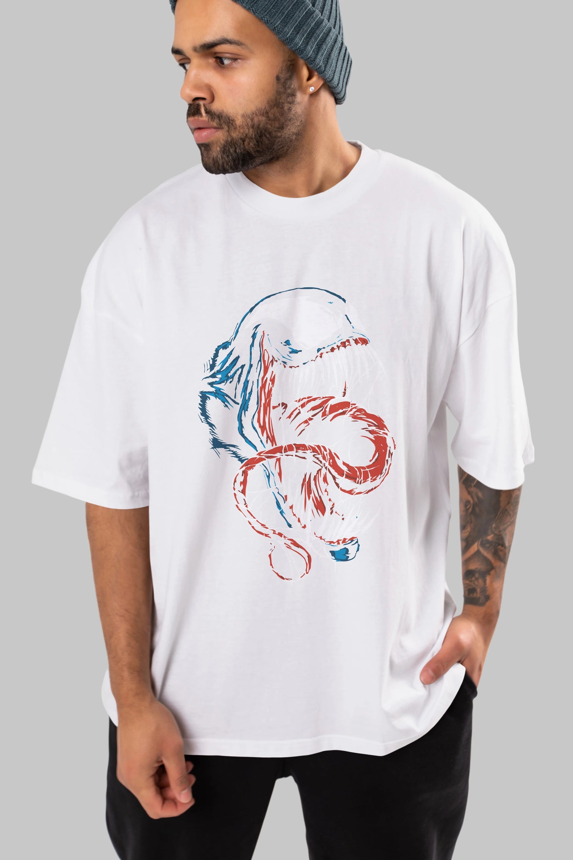 Venom (10) Ön Baskılı Oversize t-shirt Erkek Kadın Unisex %100 Pamuk Bisiklet Yaka tişort