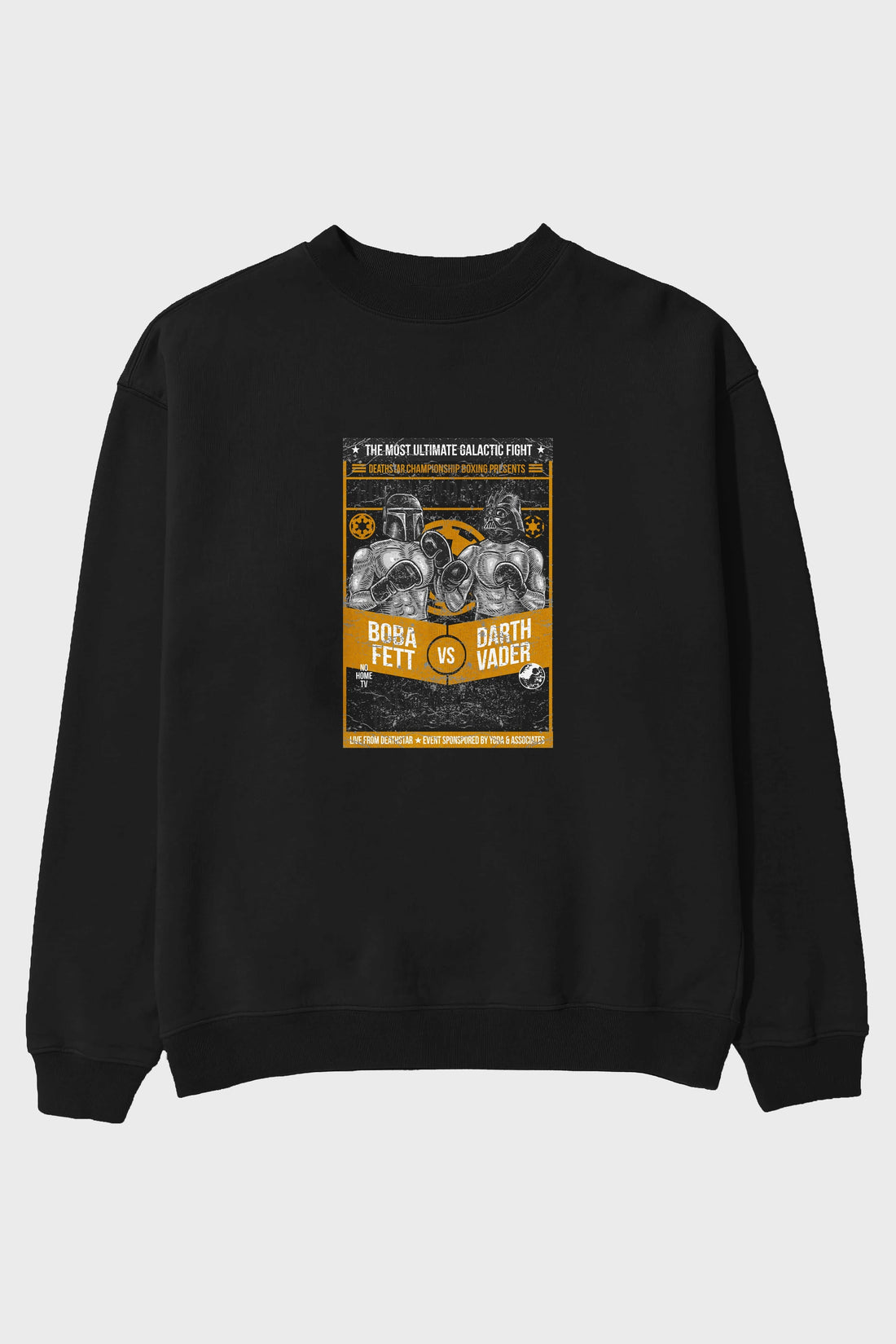 Rumble In The Darkside Ön Baskılı Oversize Sweatshirt Erkek Kadın Unisex