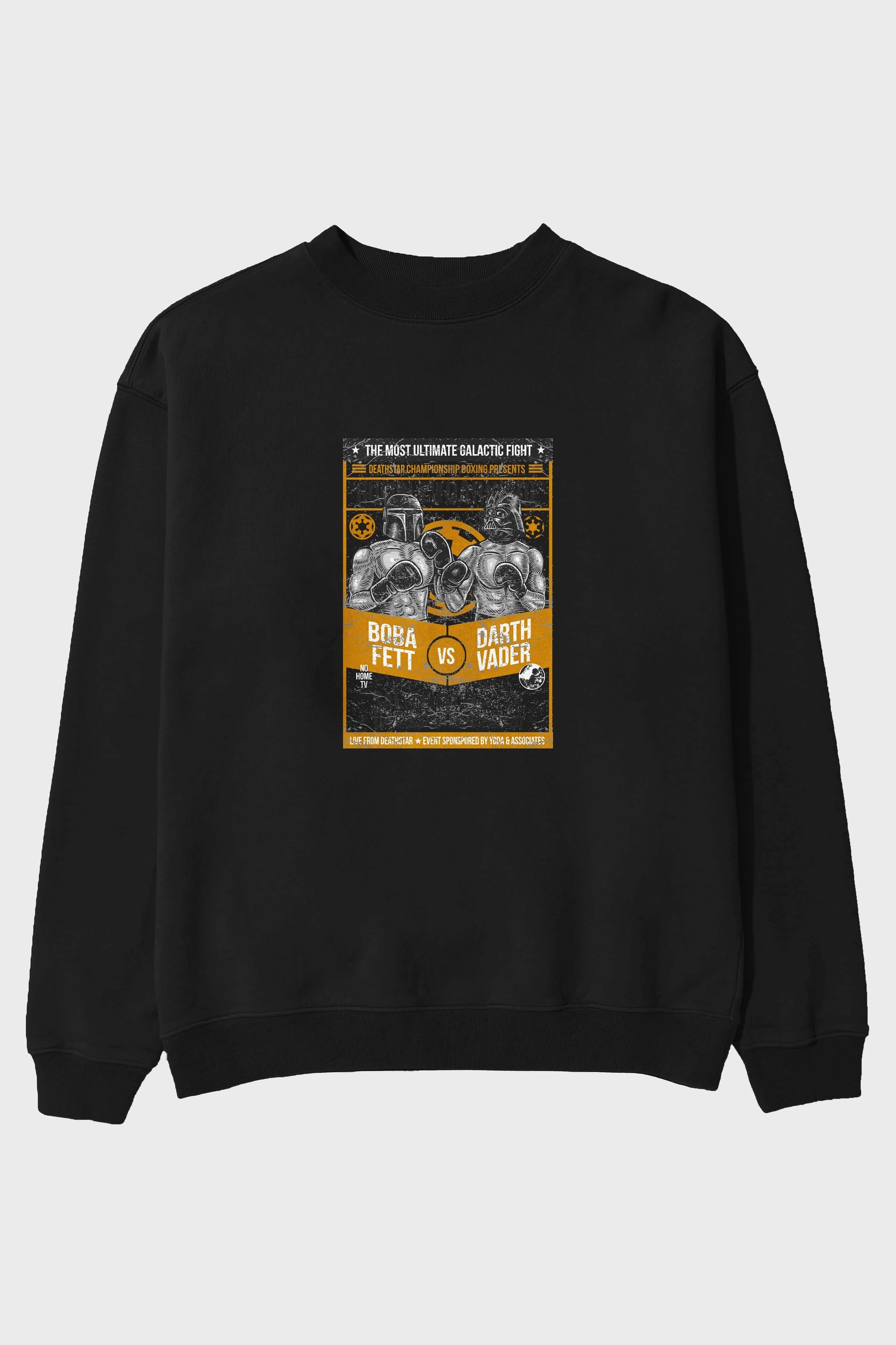 Rumble In The Darkside Ön Baskılı Oversize Sweatshirt Erkek Kadın Unisex