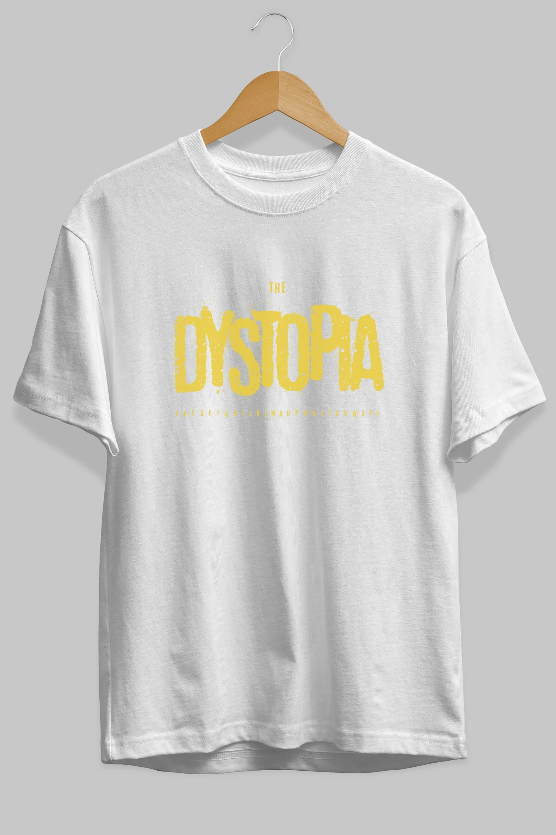 The Dystopia Ön Baskılı Oversize t-shirt Erkek Kadın Unisex