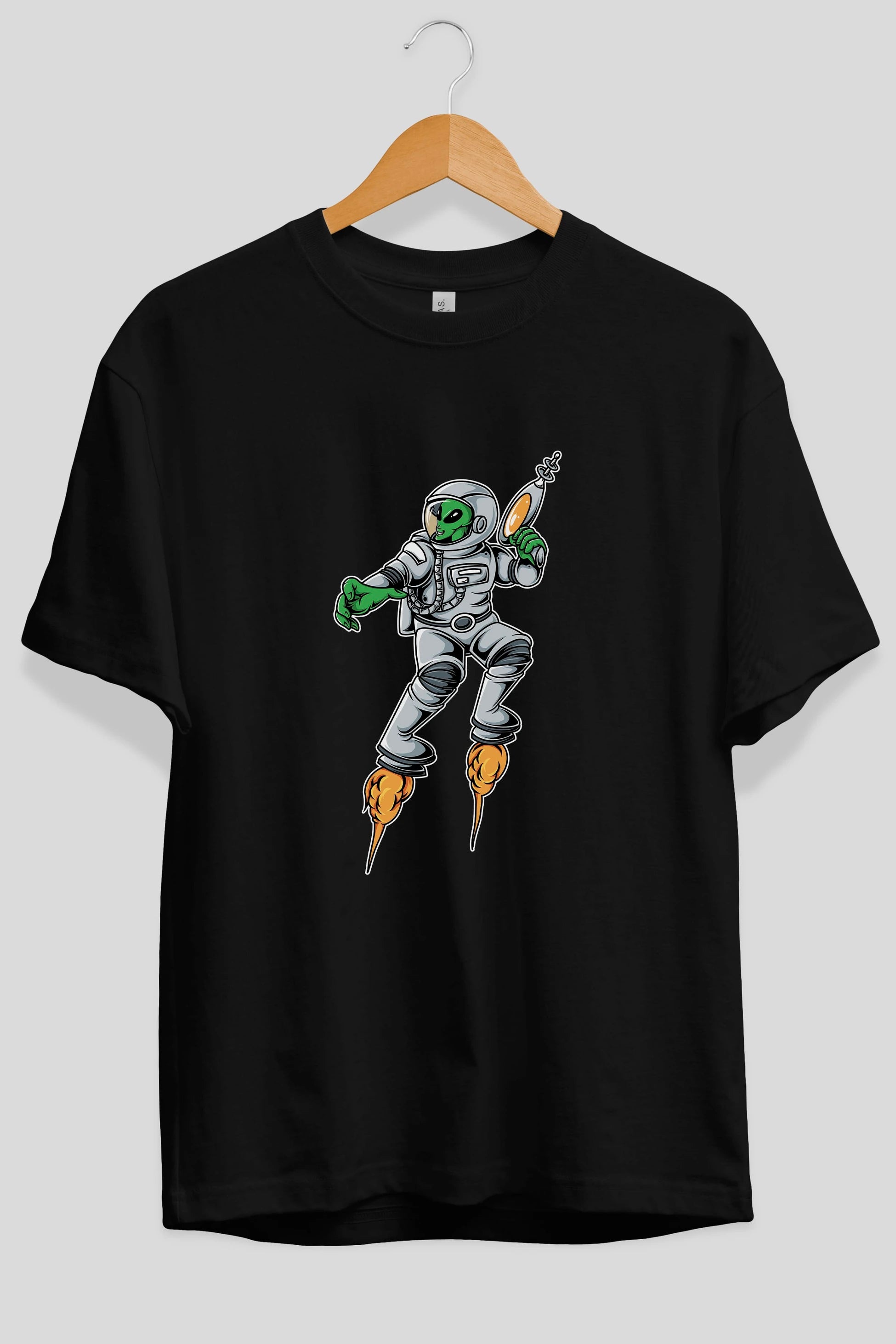 Alien Wars Tshirt Ön Baskılı Oversize t-shirt Erkek Kadın Unisex