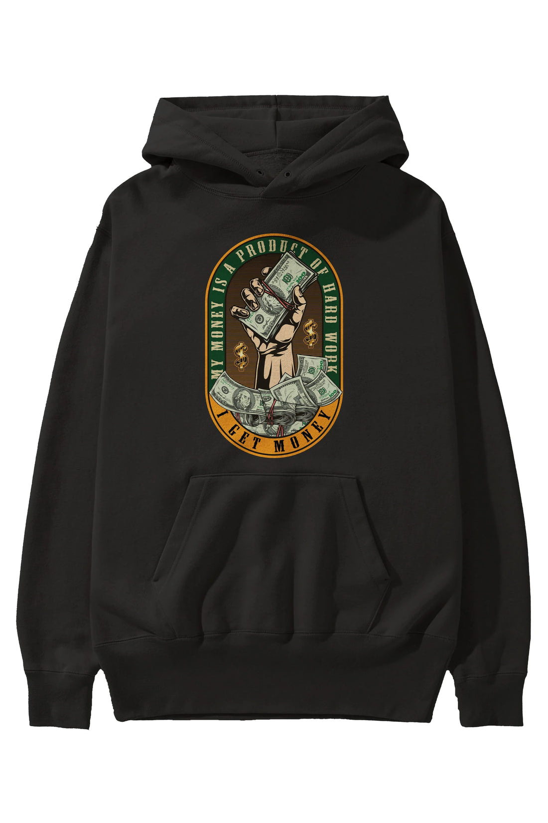 I Get Money Ön Baskılı Hoodie Oversize Kapüşonlu Sweatshirt Erkek Kadın Unisex