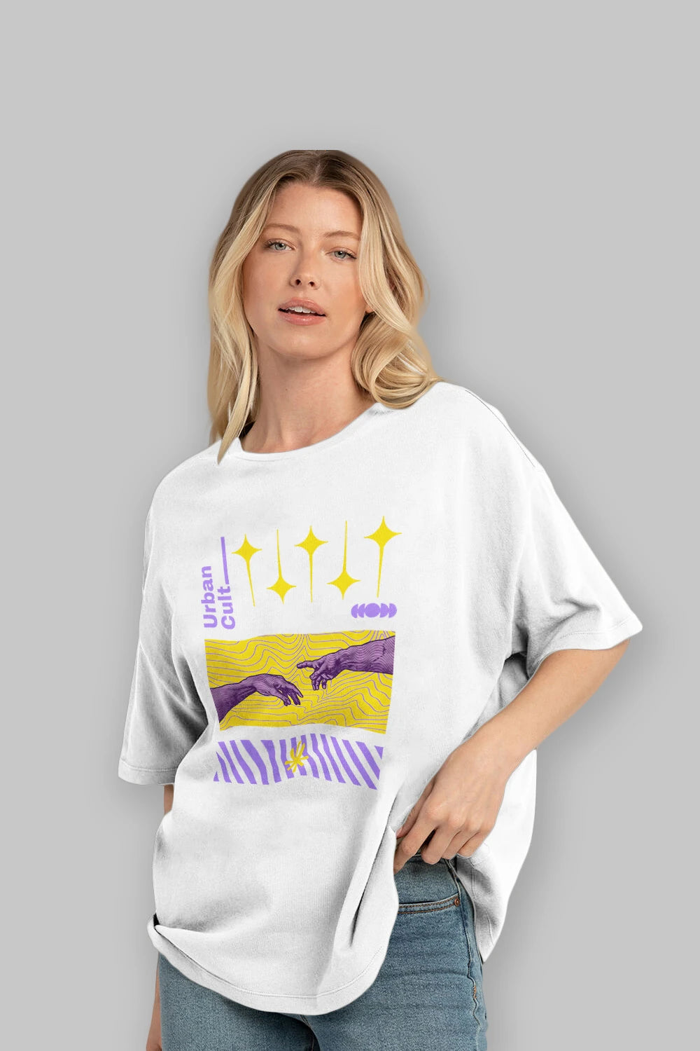 Urban Cult Ön Baskılı Oversize t-shirt Erkek Kadın Unisex