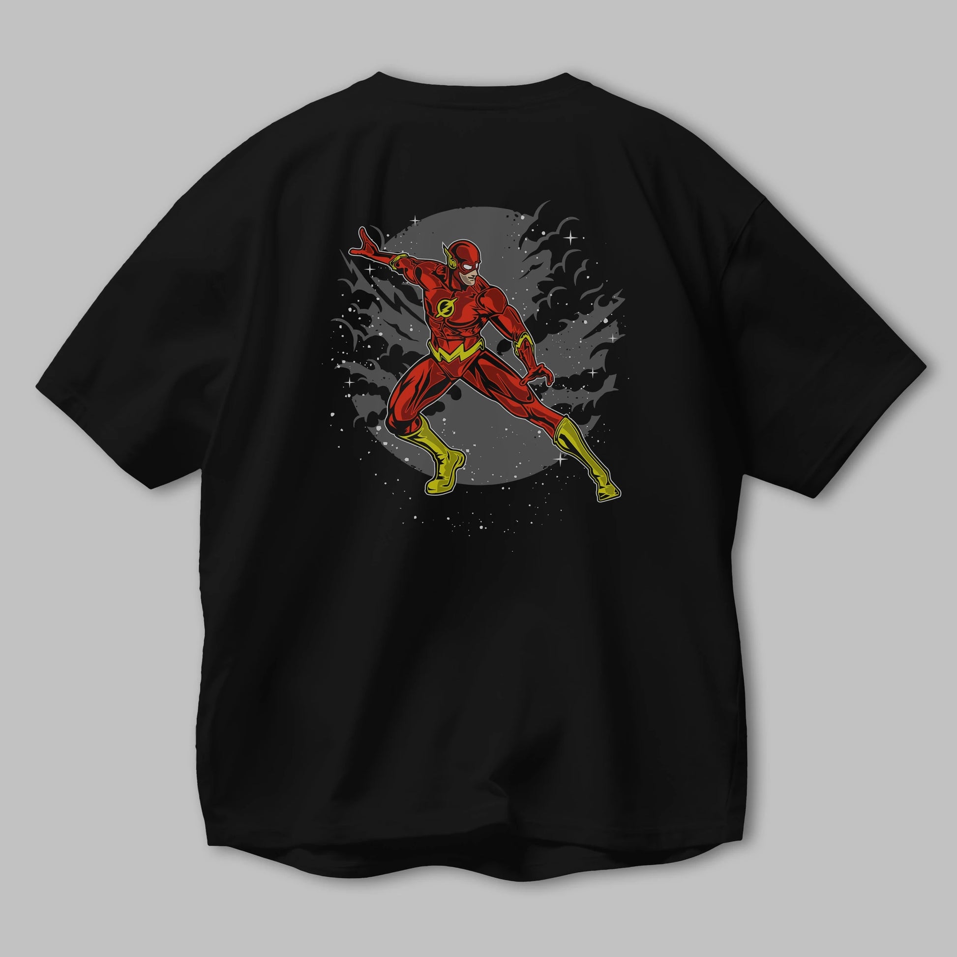 The Flash Arka Baskılı Oversize t-shirt Erkek Kadın Unisex %100 Pamuk