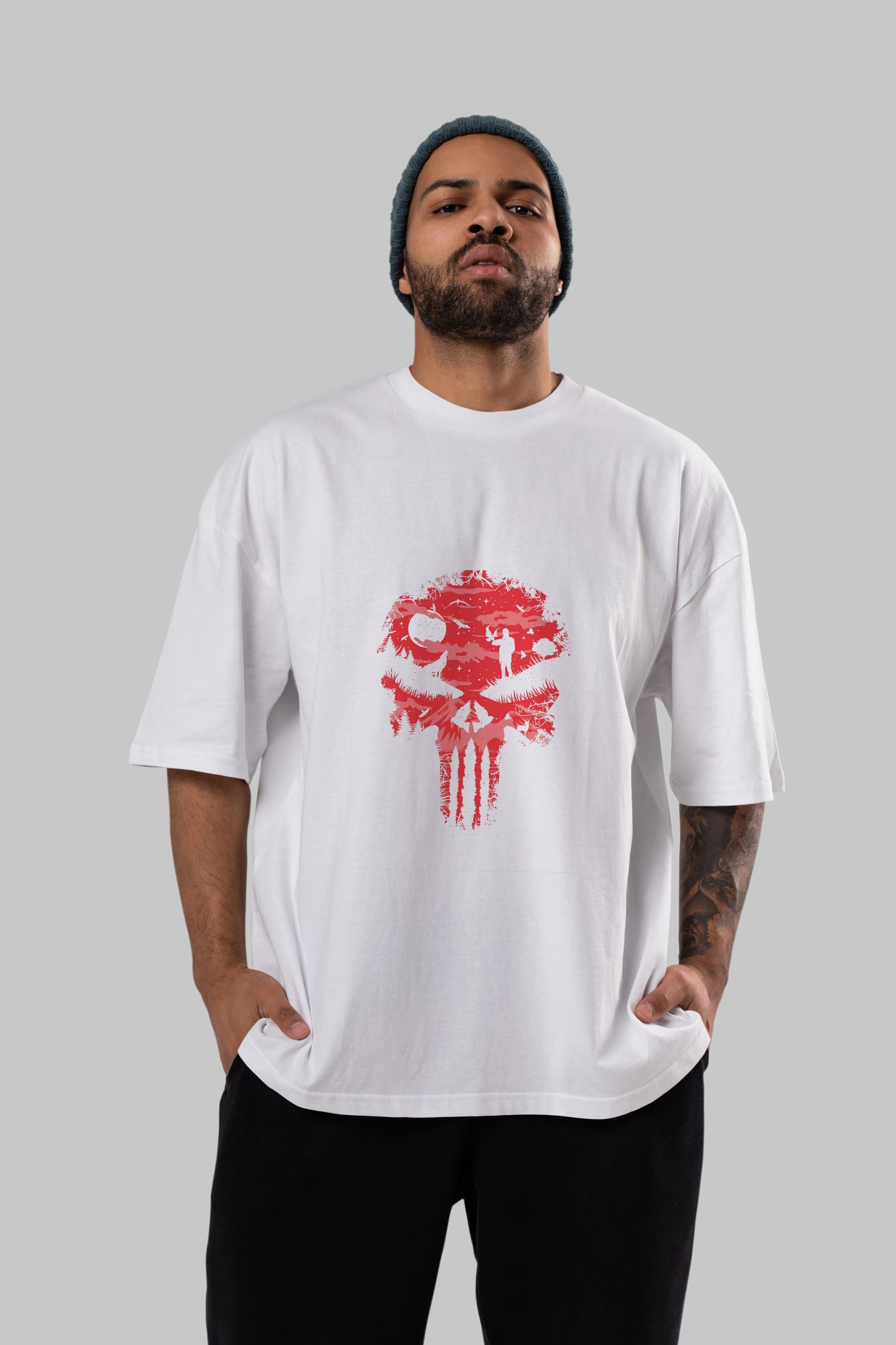 Stand And Bleed Ön Baskılı Oversize t-shirt %100 pamuk Erkek Kadın Unisex