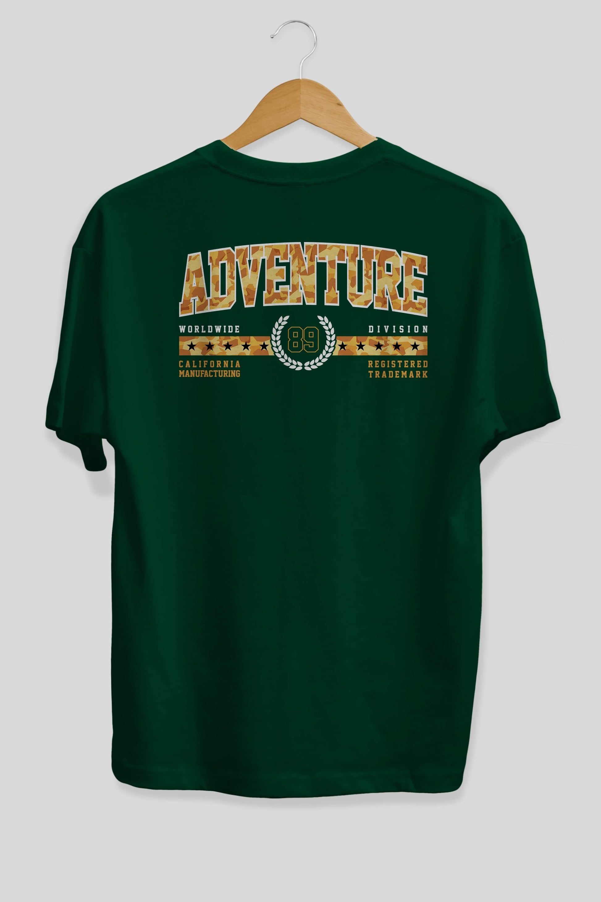 Adventure Arka Baskılı Oversize t-shirt Erkek Kadın Unisex