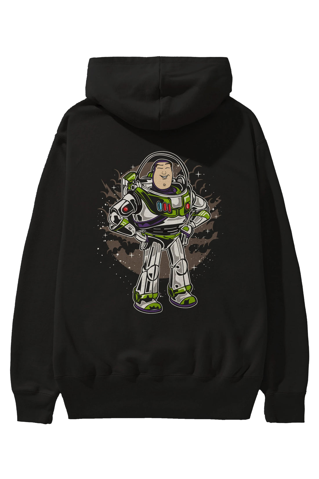 Buzz Arka Baskılı Hoodie Oversize Kapüşonlu Sweatshirt Erkek Kadın Unisex