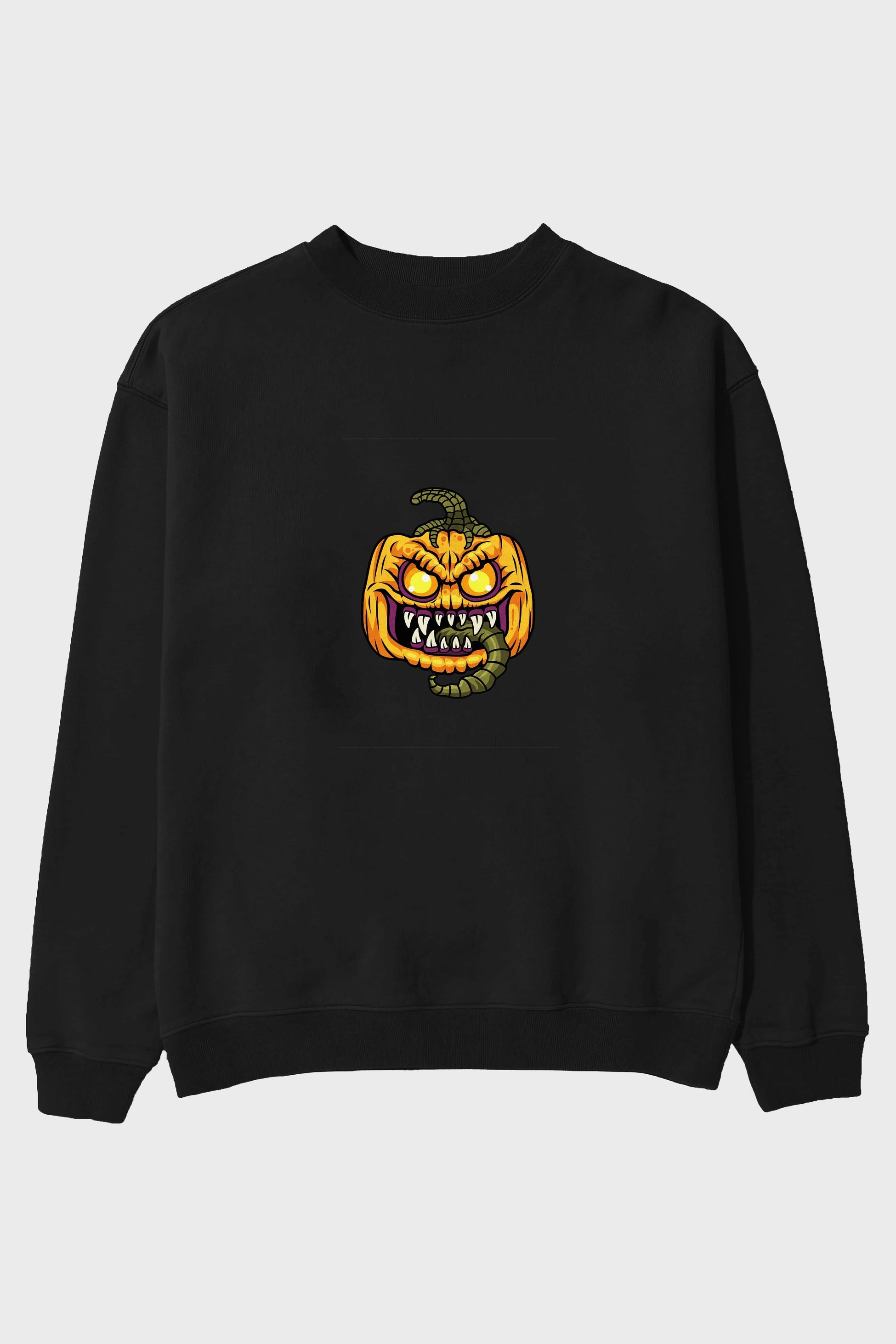 Halloween Ön Baskılı Oversize Sweatshirt Erkek Kadın Unisex