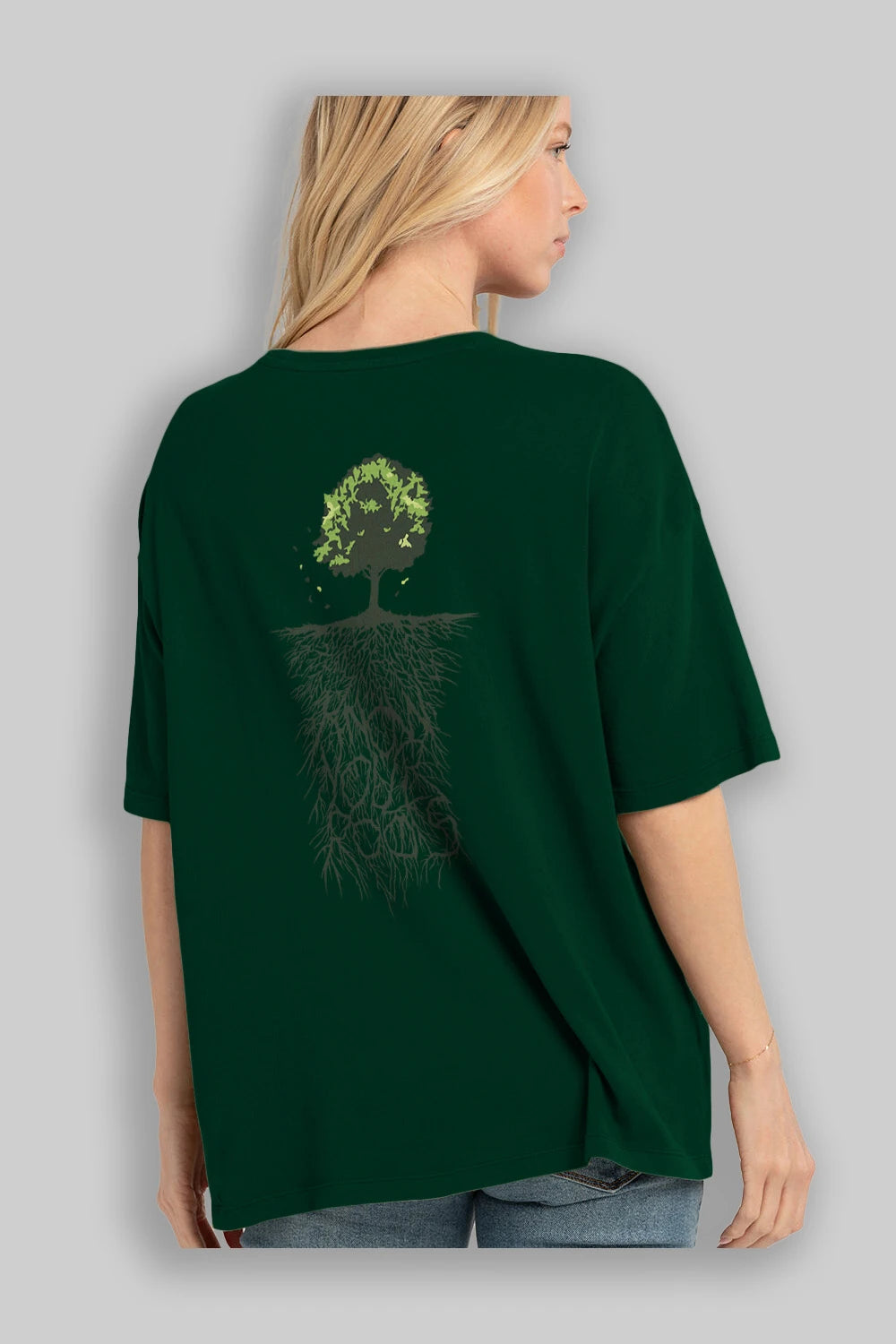Know Your Roots Arka Baskılı Oversize t-shirt %100 pamuk Erkek Kadın Unisex