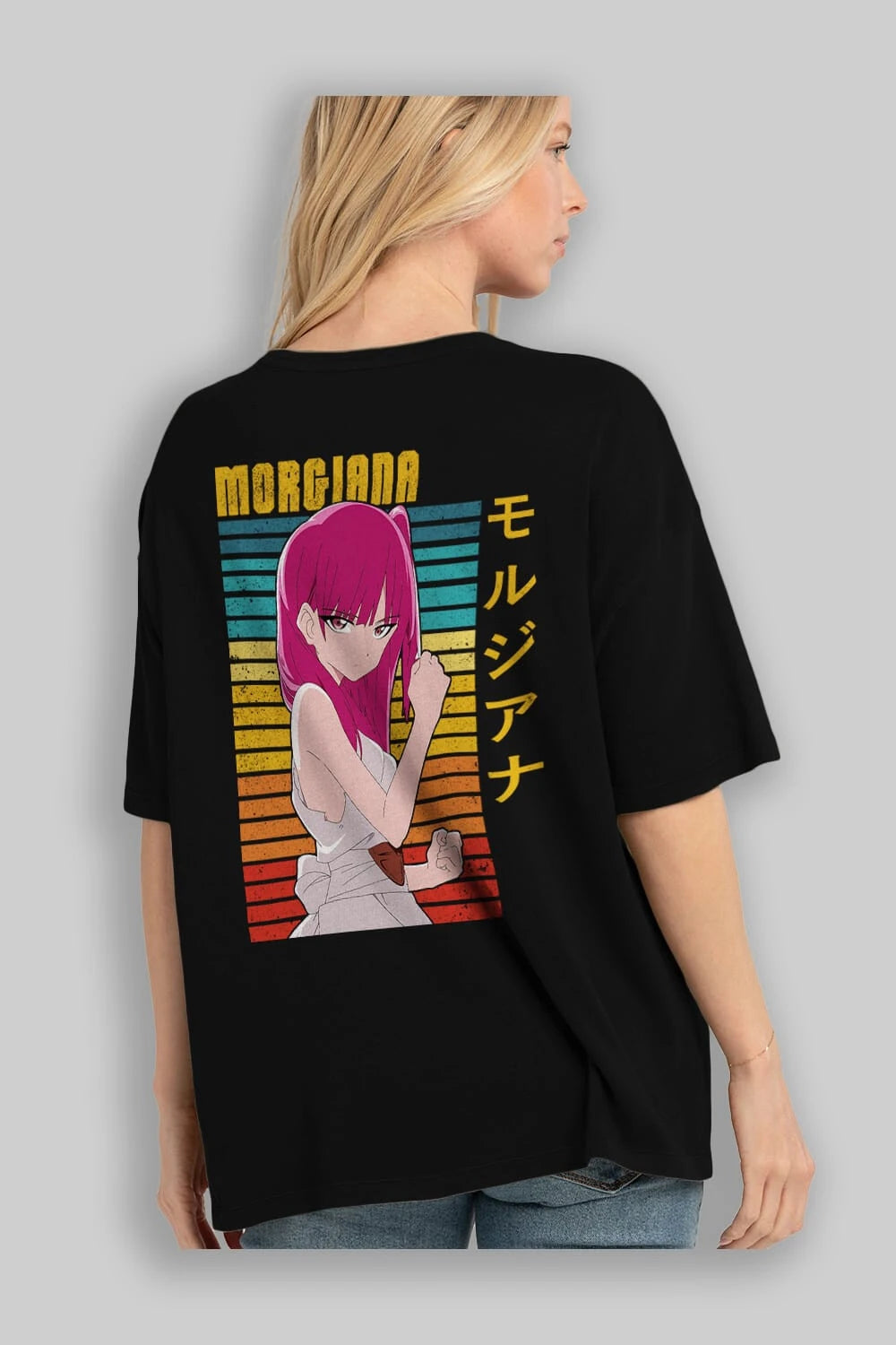 Morgiana 3 Anime Arka Baskılı Oversize t-shirt Erkek Kadın Unisex