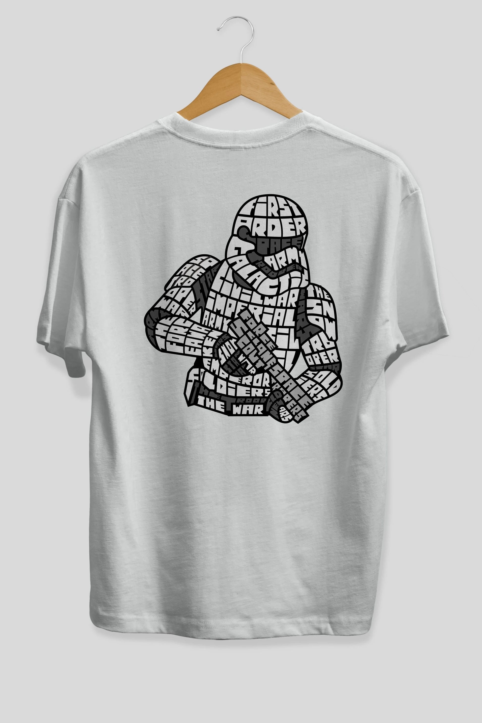 First Order Arka Baskılı Oversize t-shirt %100 pamuk Erkek Kadın Unisex