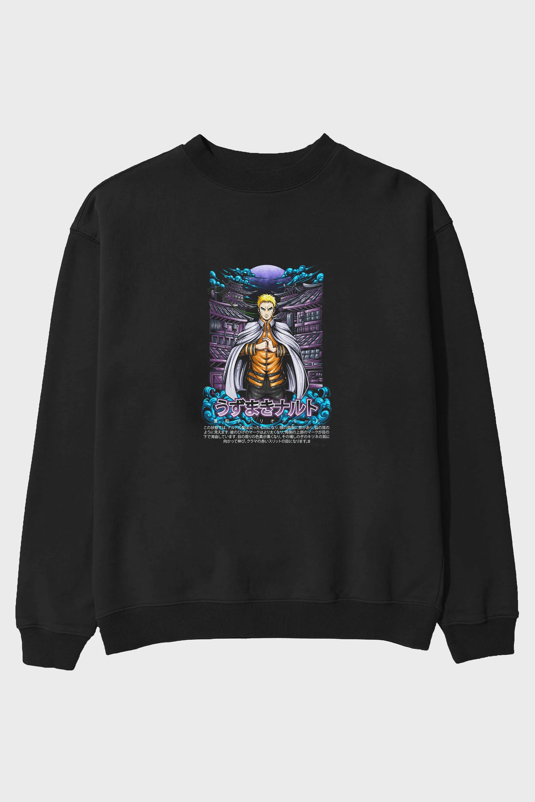 NARUTO (8) Anime Ön Baskılı Oversize Sweatshirt Erkek Kadın Unisex