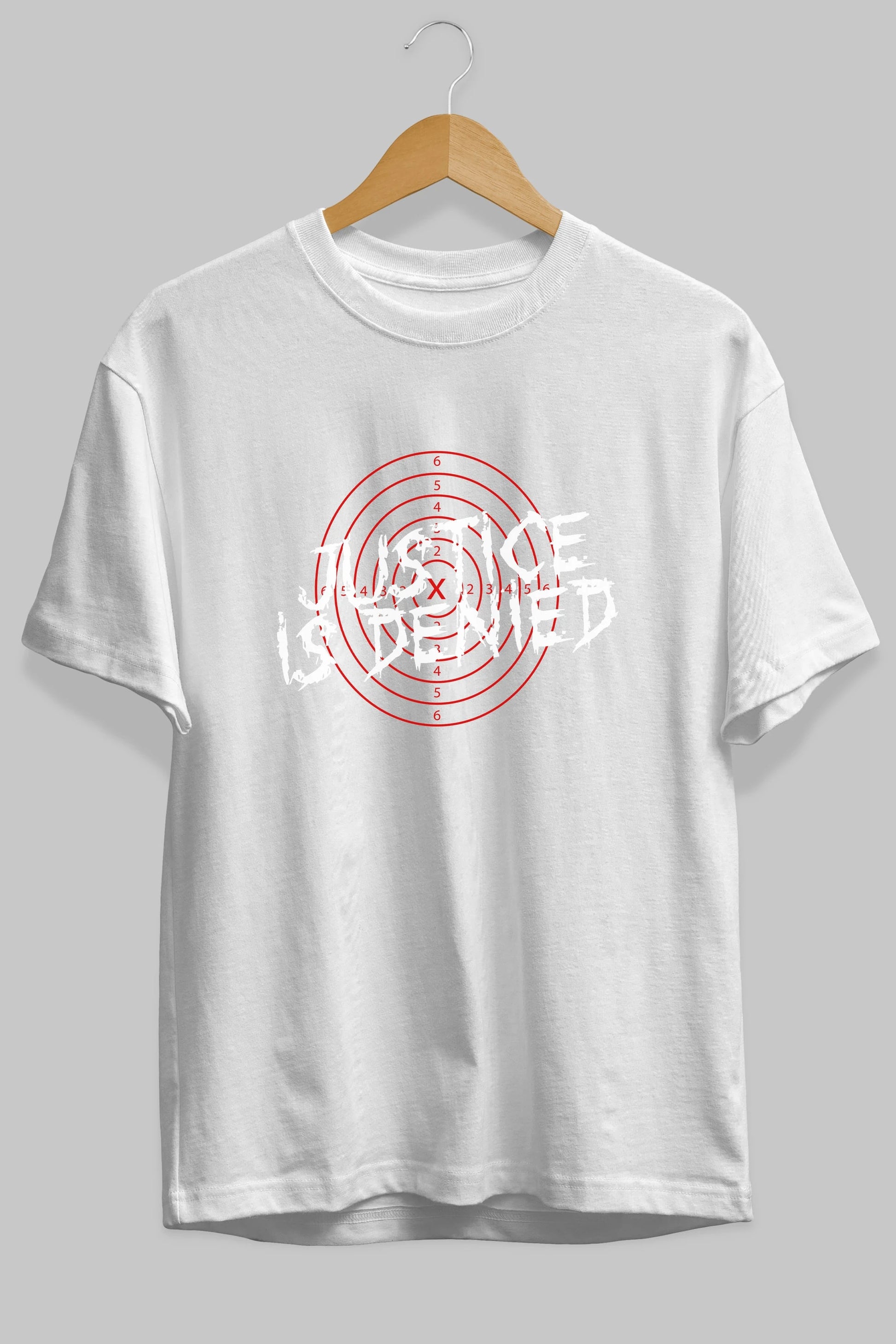 Justice is Denied Ön Baskılı Oversize t-shirt Erkek Kadın Unisex