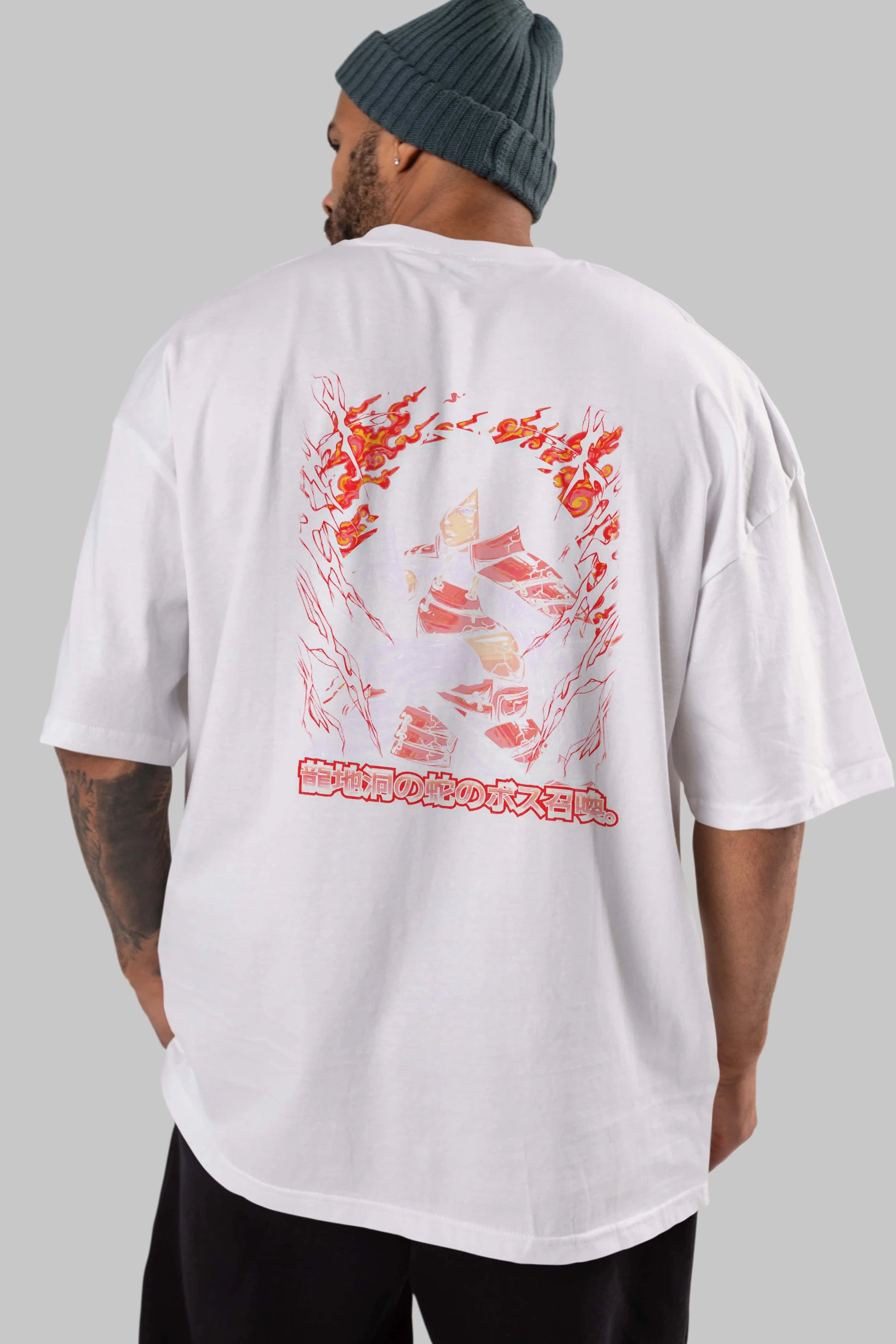 NARUTO (12) Anime Arka Baskılı Oversize t-shirt Erkek Kadın Unisex