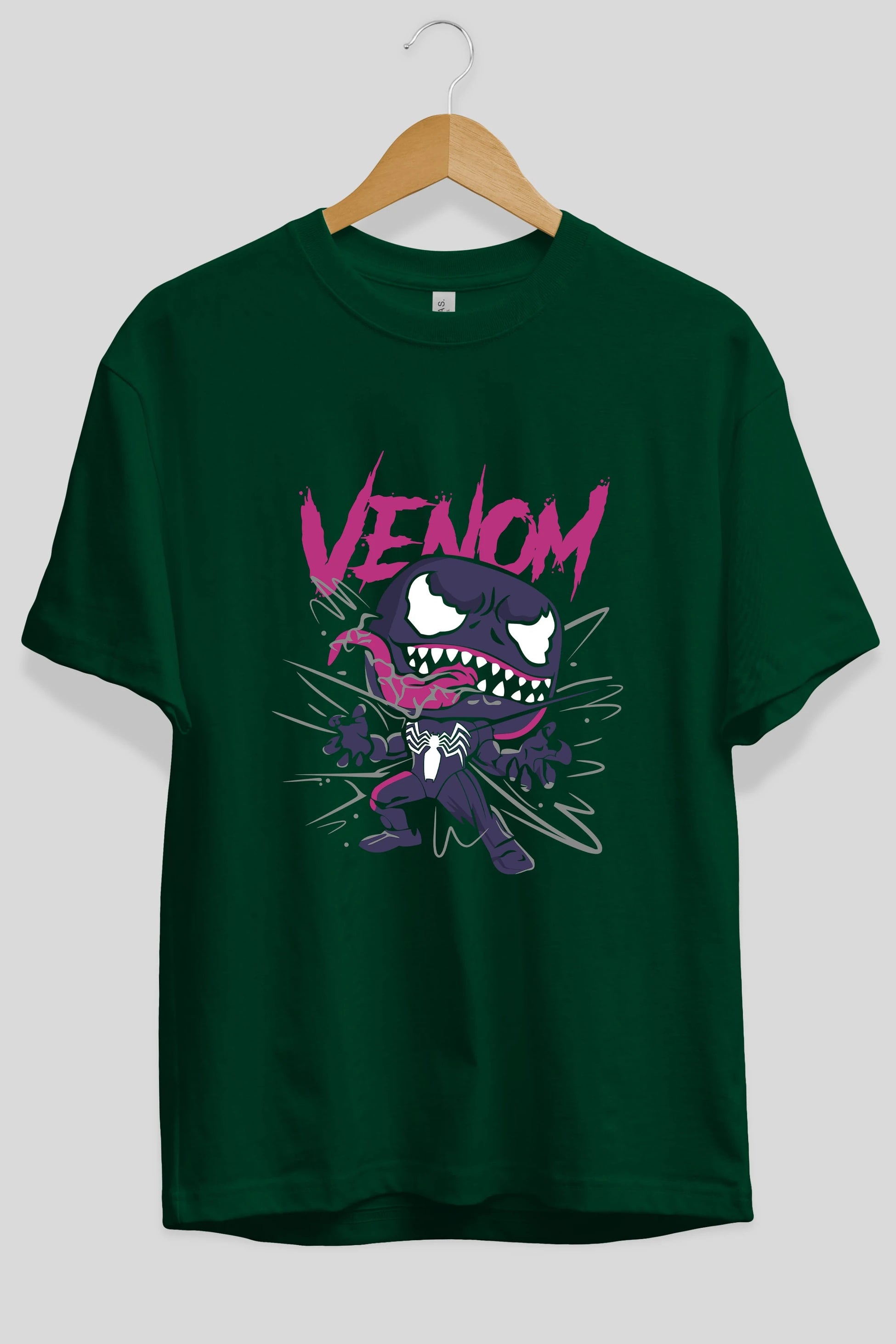 Venom (20) Ön Baskılı Oversize t-shirt Erkek Kadın Unisex %100 Pamuk Bisiklet Yaka tişort