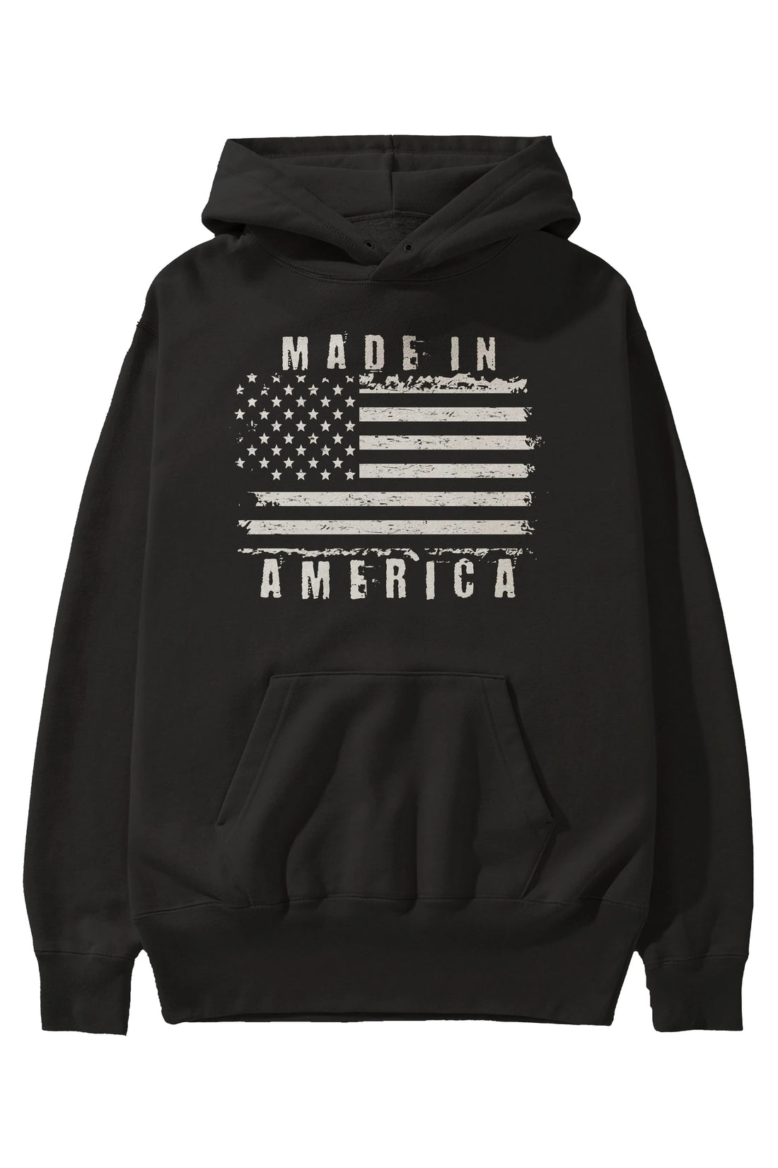 Made in America Ön Baskılı Oversize Hoodie Kapüşonlu Sweatshirt Erkek Kadın Unisex