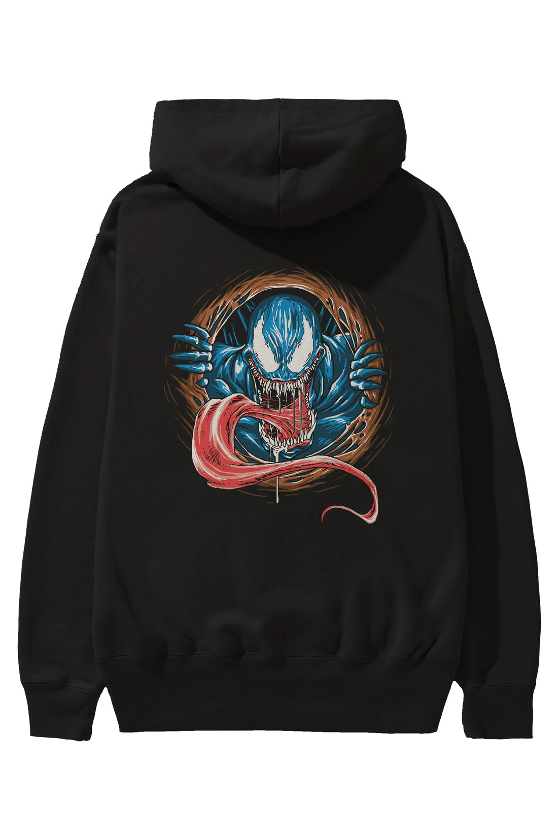 Venom (7) Arka Baskılı Hoodie Oversize Kapüşonlu Sweatshirt Erkek Kadın Unisex