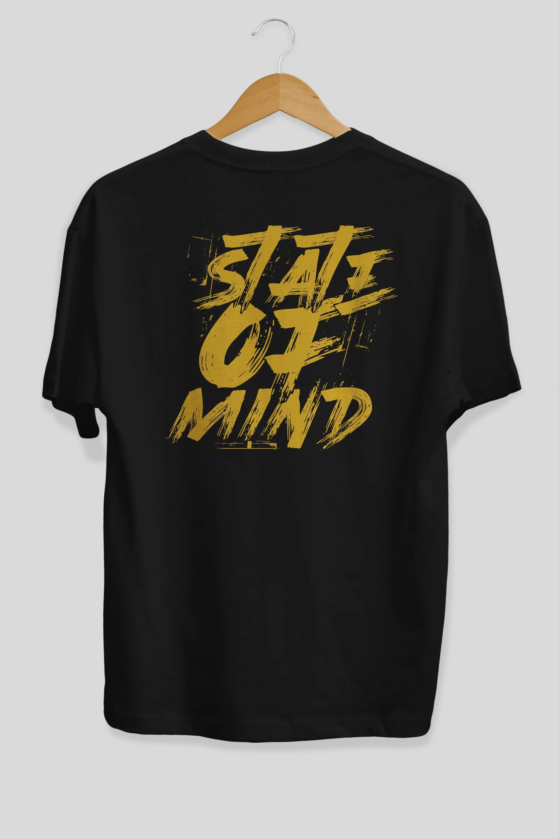 State on Mind Arka Baskılı Oversize t-shirt Erkek Kadın Unisex