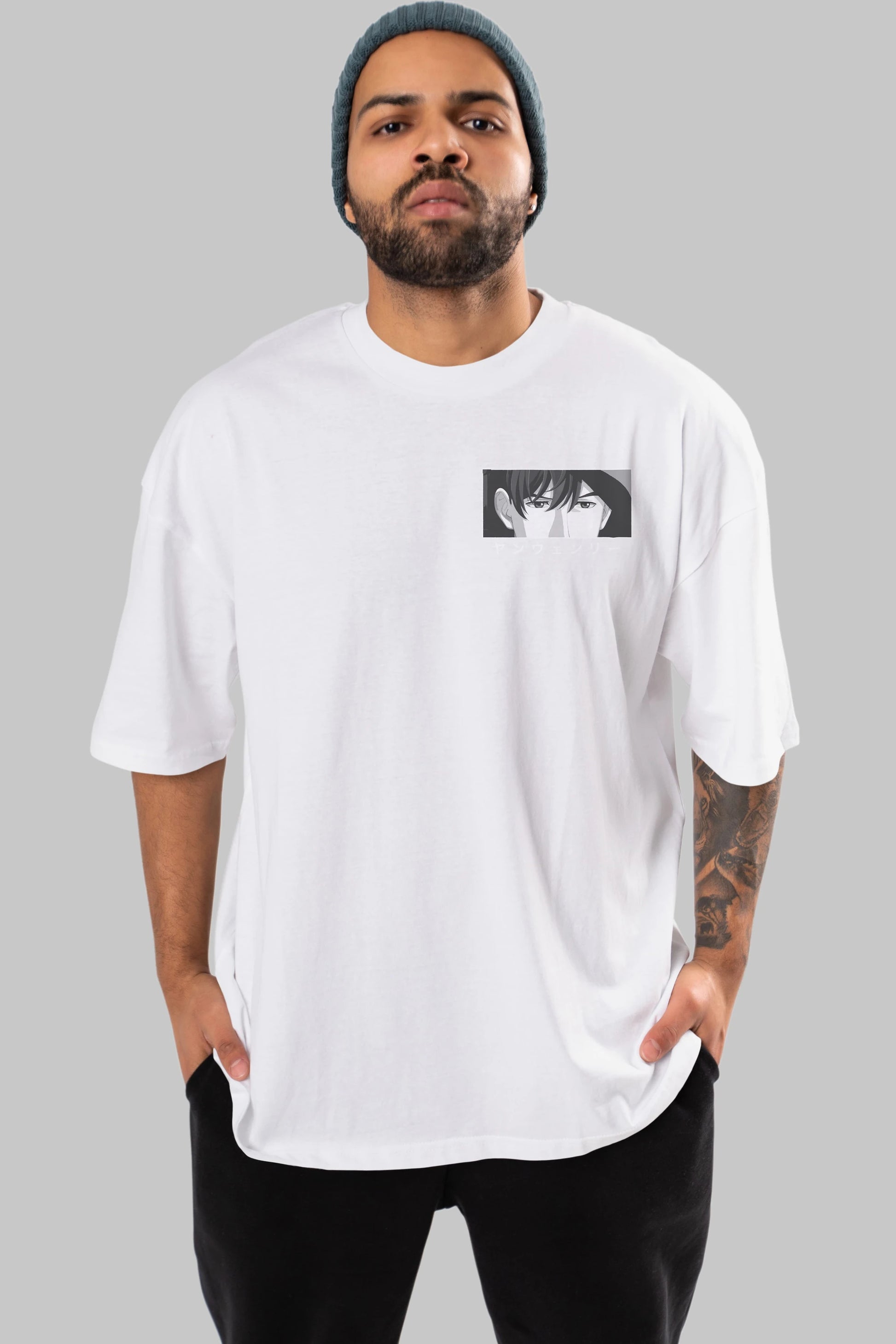 Wen-li Yang 1 Ön Sol Baskılı Oversize t-shirt Erkek Kadın Unisex %100 Pamuk Bisiklet Yaka tişort