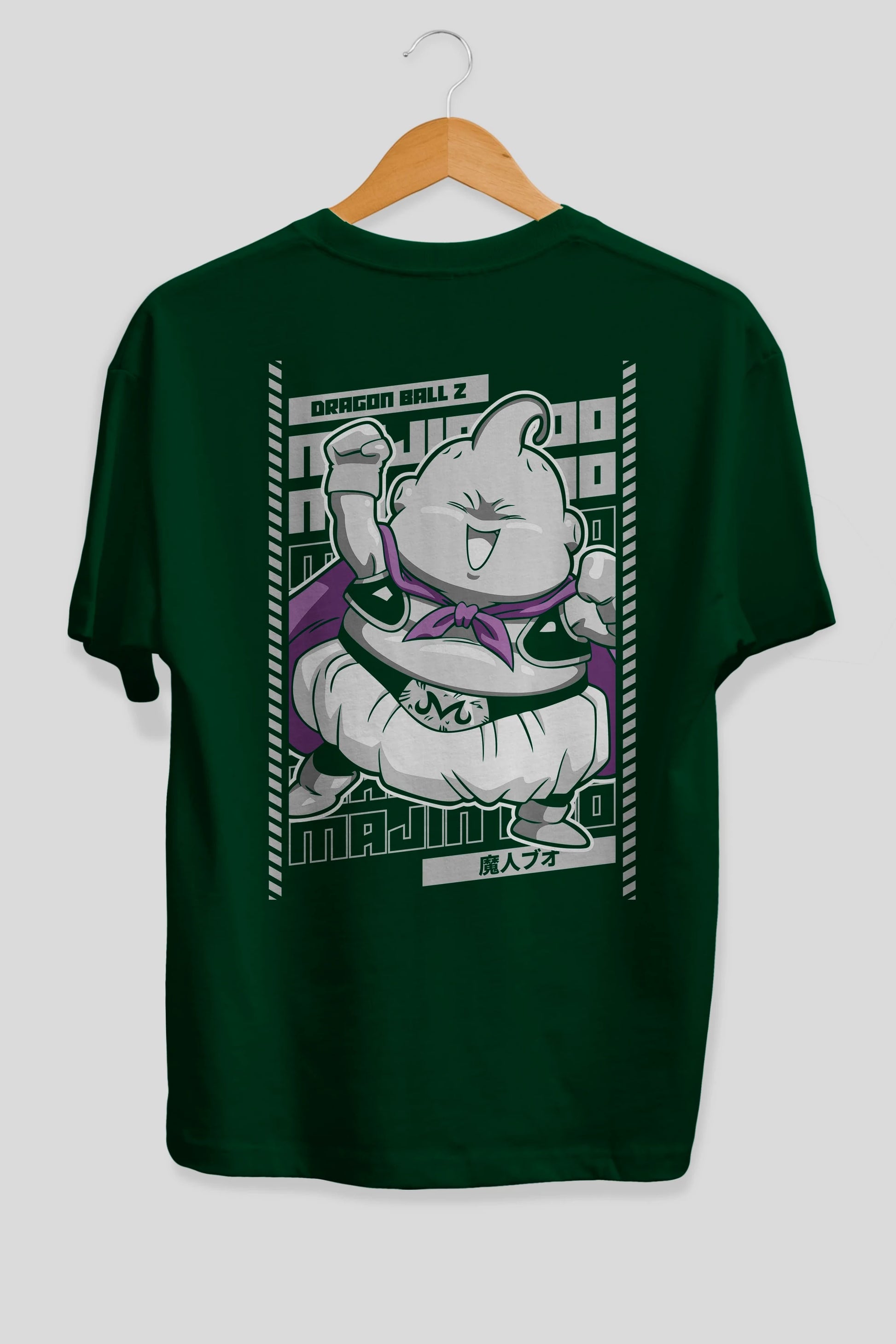 MAJIN BOO2 Anime Arka Baskılı Oversize t-shirt Erkek Kadın Unisex
