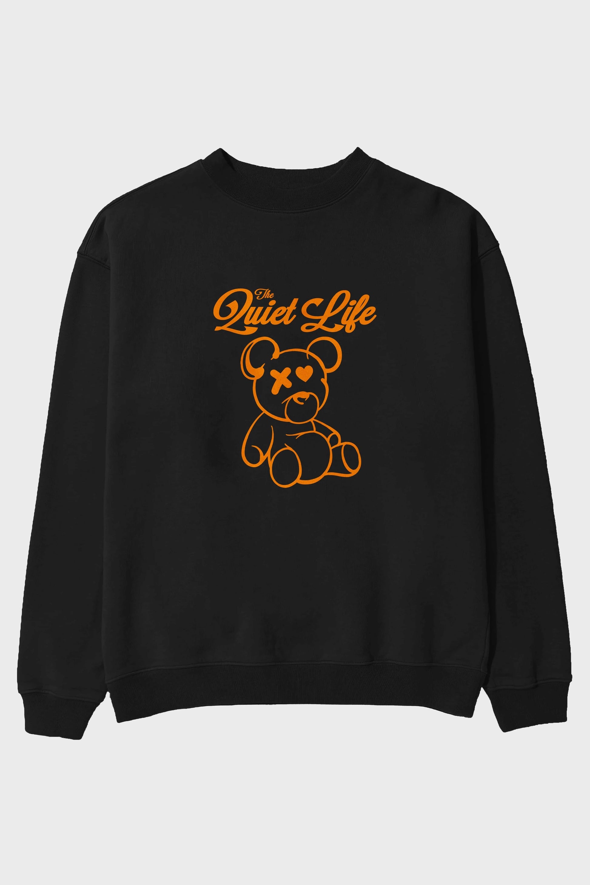 The Life Bear Ön Baskılı Oversize Sweatshirt Erkek Kadın Unisex