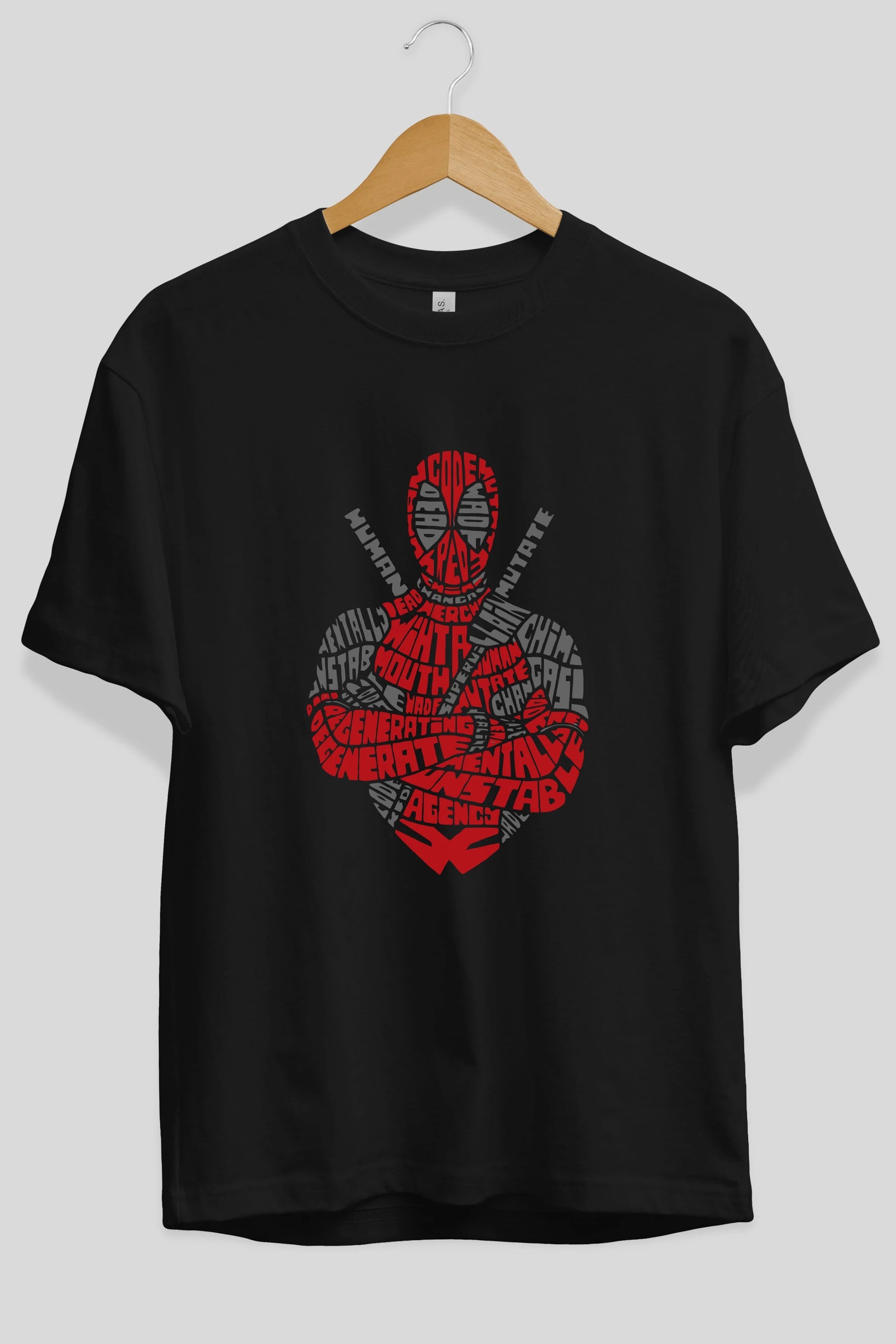 Deadpool (16) Ön Baskılı Oversize t-shirt Erkek Kadın Unisex %100 Pamuk Bisiklet Yaka tişort