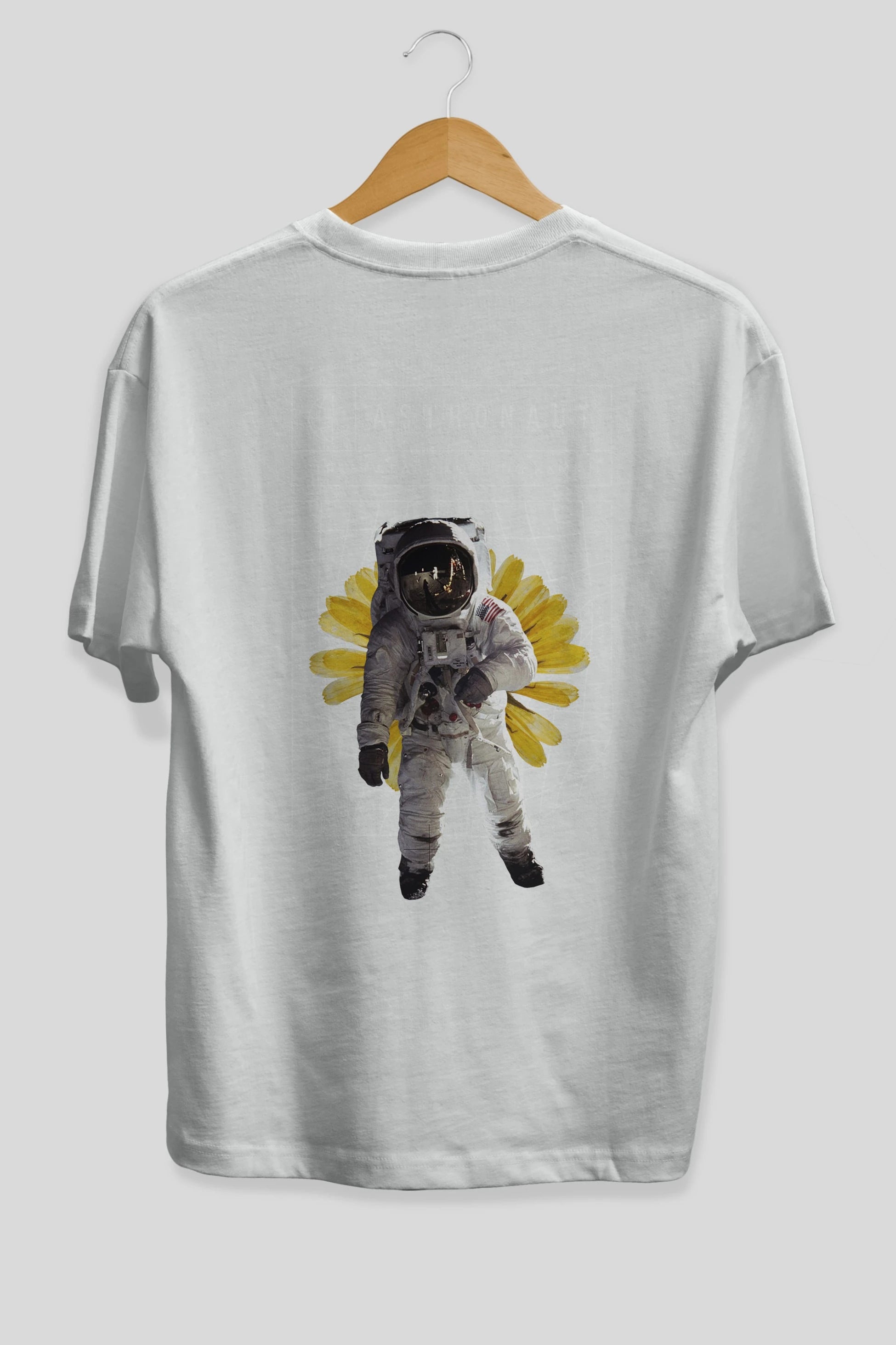 Astronaut Streetwear Arka Baskılı Oversize t-shirt Erkek Kadın Unisex