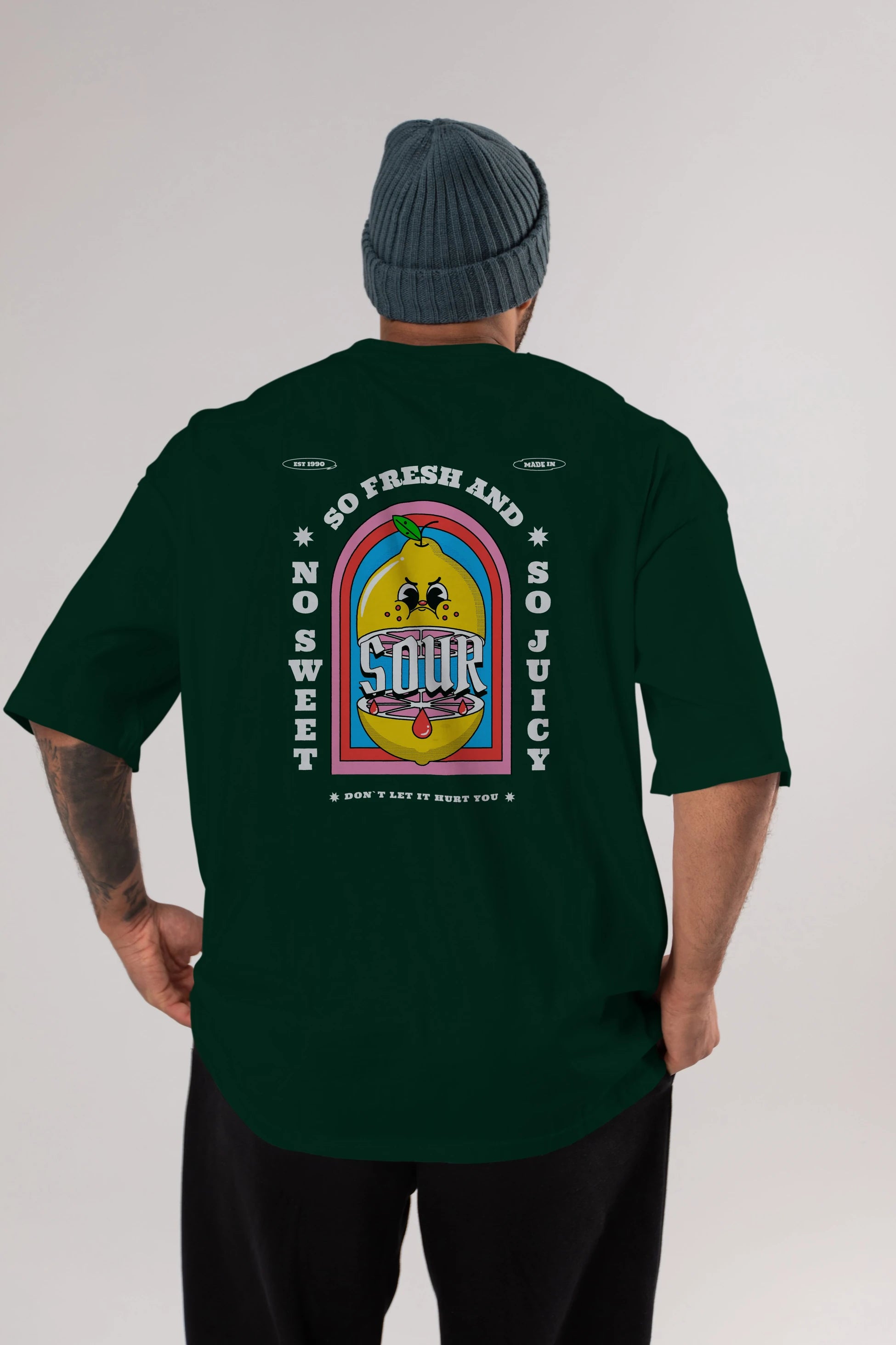 So Fresh And Sour Arka Baskılı Oversize t-shirt Erkek Kadın Unisex
