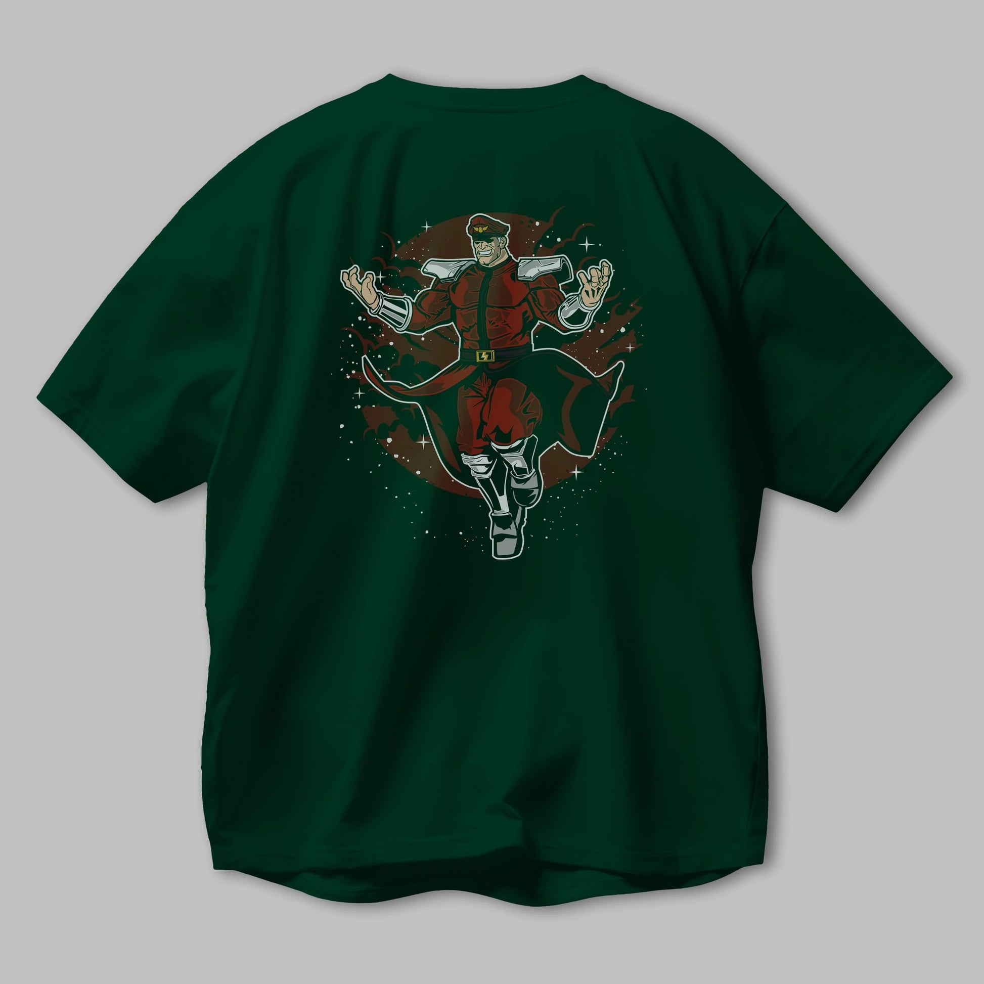 M BISON Arka Baskılı Oversize t-shirt Erkek Kadın Unisex %100 Pamuk