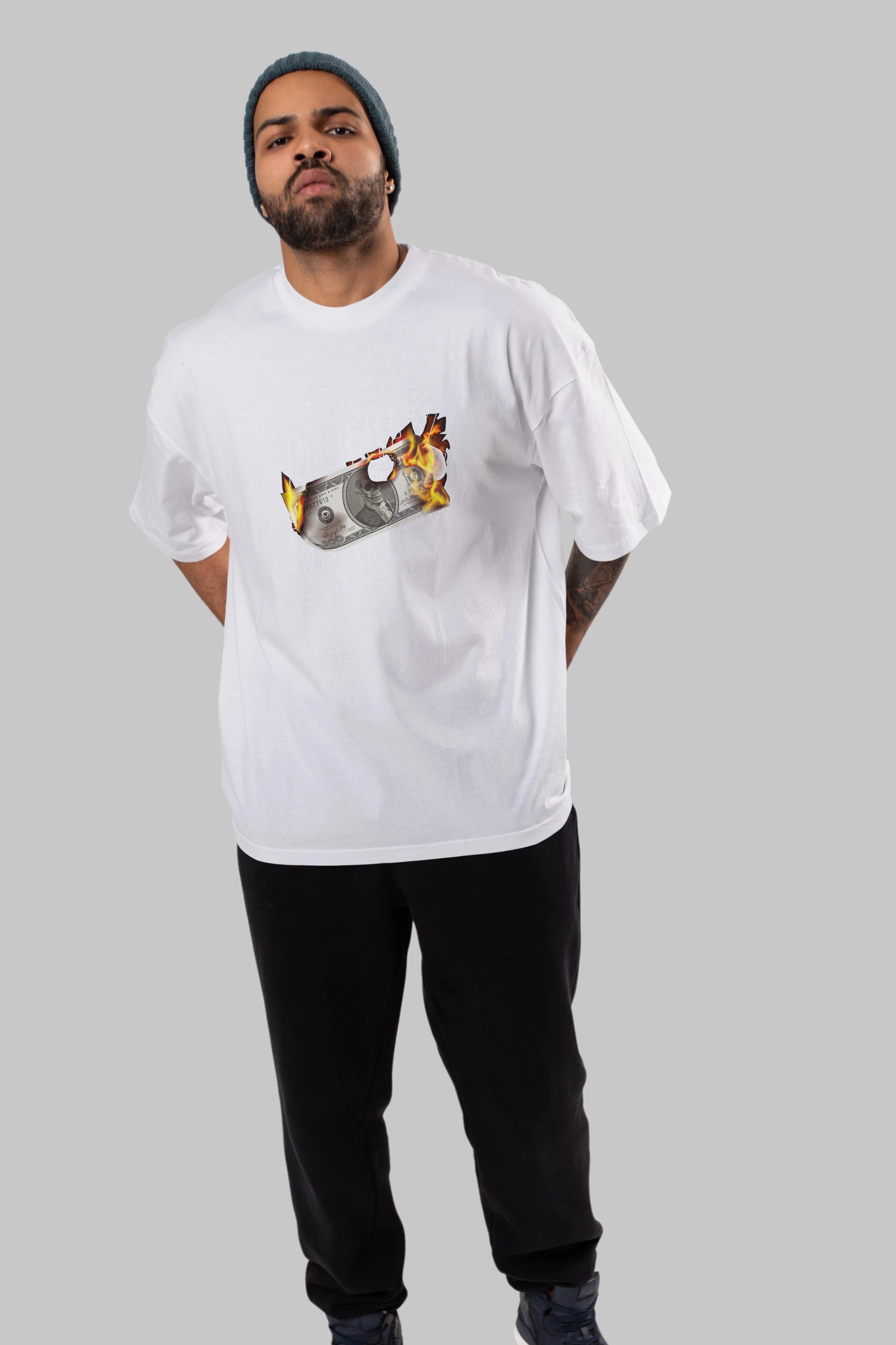 Teddy Bear Its Not The Money Ön Baskılı Oversize t-shirt Erkek Kadın Unisex %100 Pamuk