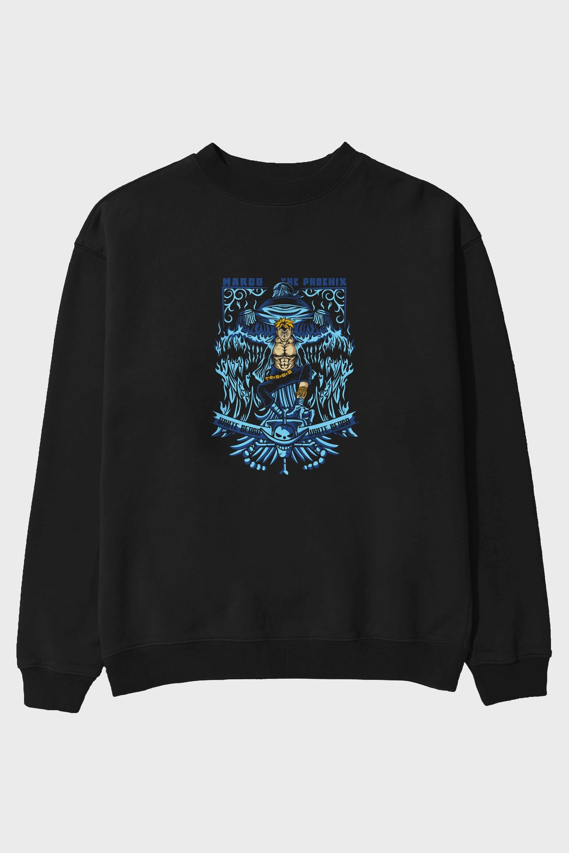 Marco the Phoenix Ön Baskılı Anime Oversize Sweatshirt Erkek Kadın Unisex