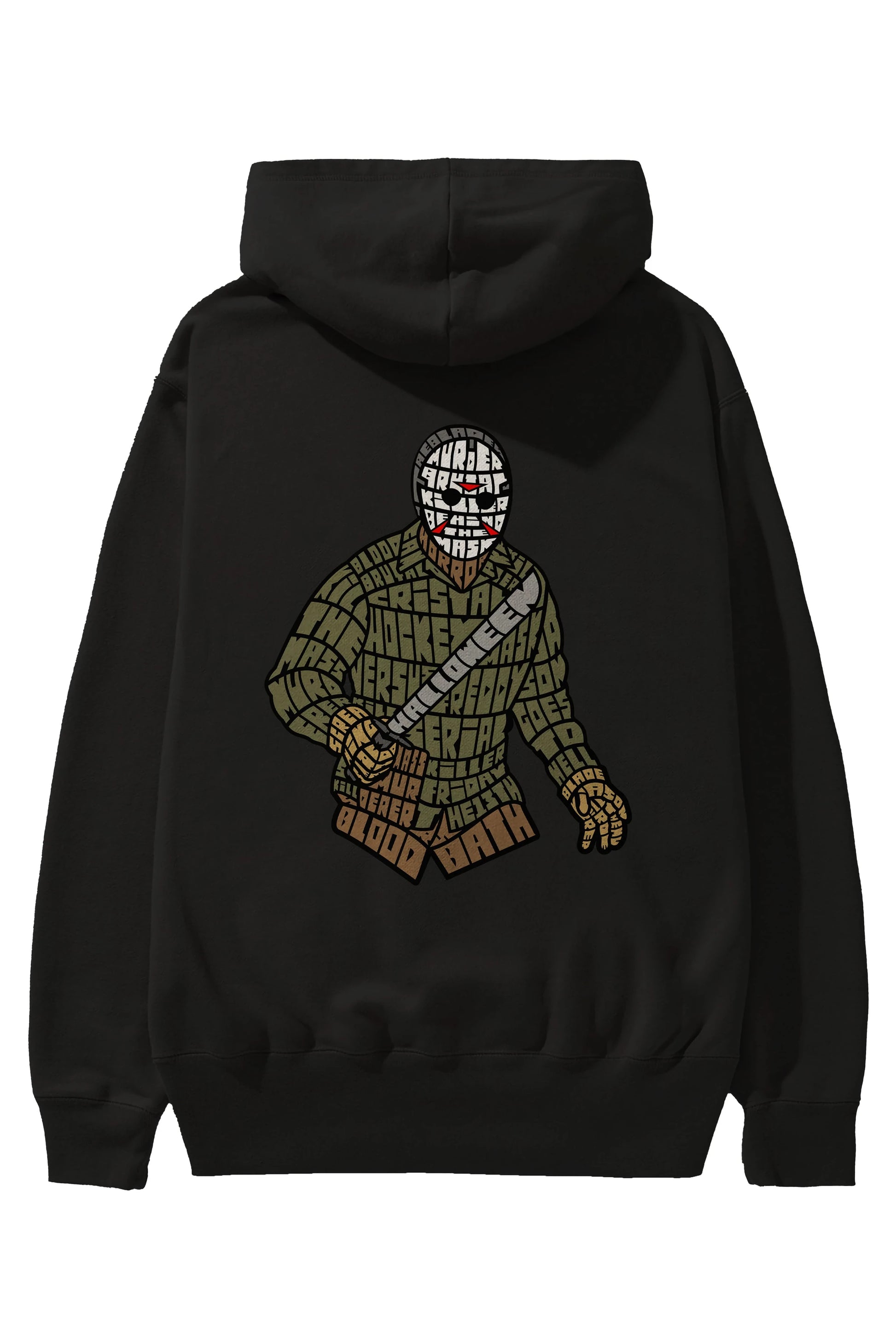 Jason Arka Baskılı Hoodie Oversize Kapüşonlu Sweatshirt Erkek Kadın Unisex
