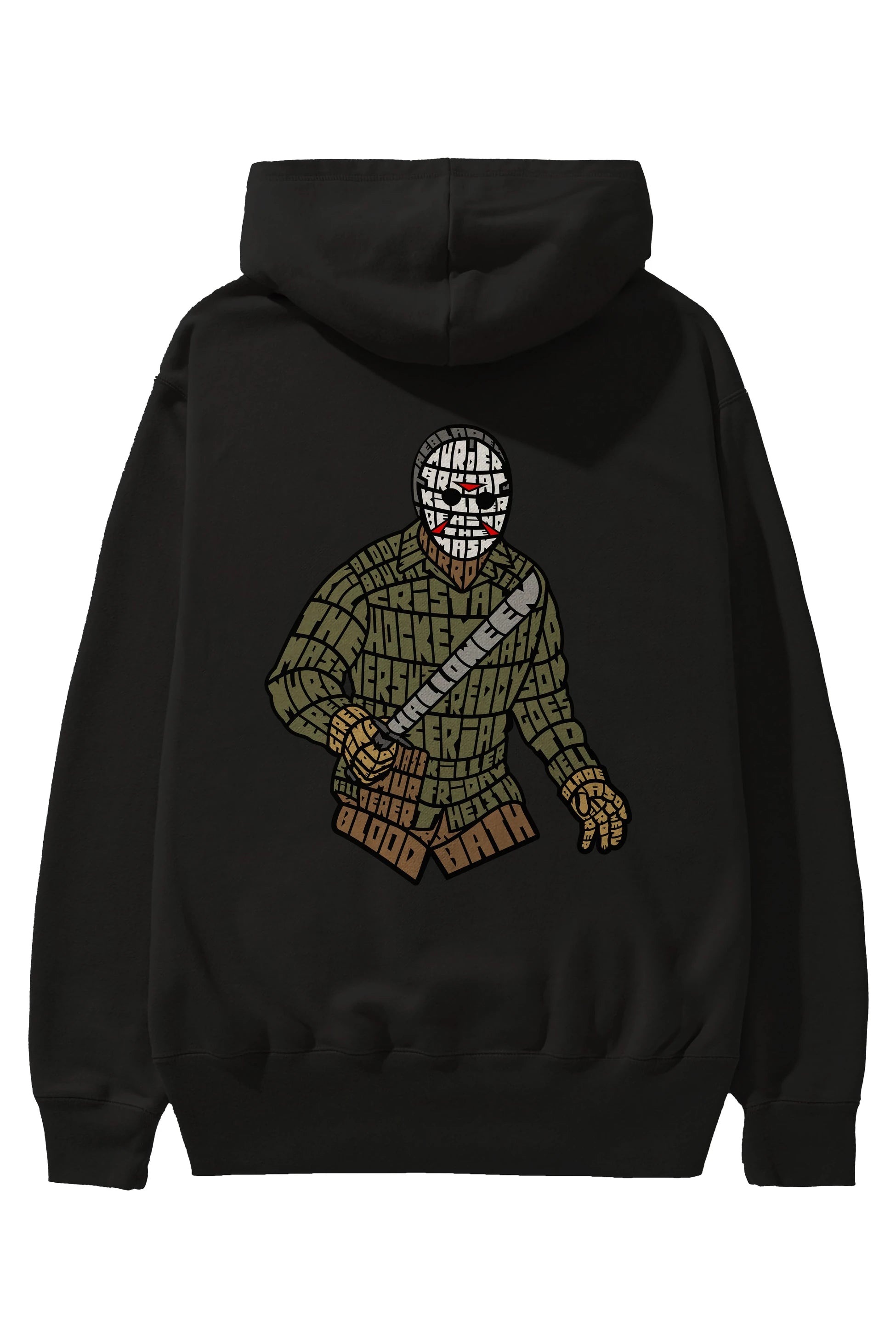 Jason Arka Baskılı Hoodie Oversize Kapüşonlu Sweatshirt Erkek Kadın Unisex