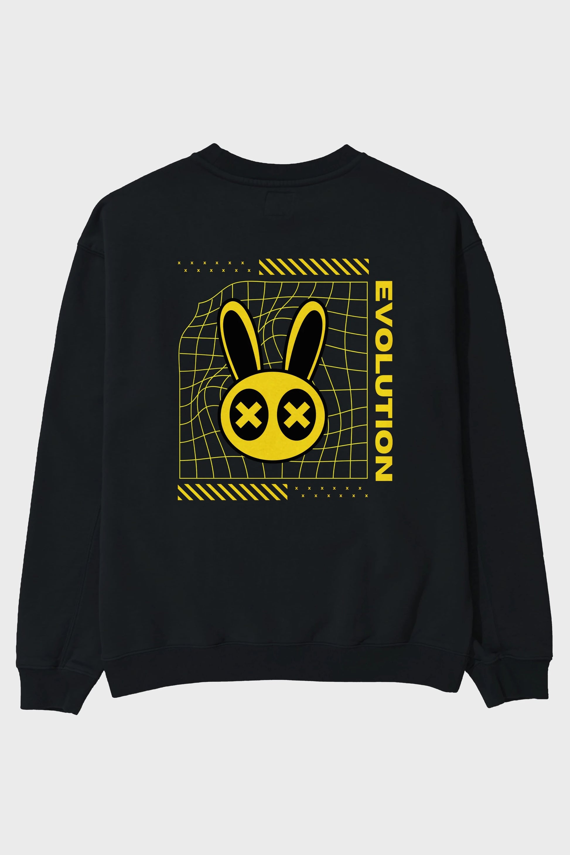 Evolution Yazılı Arka Baskılı Oversize Sweatshirt Erkek Kadın Unisex