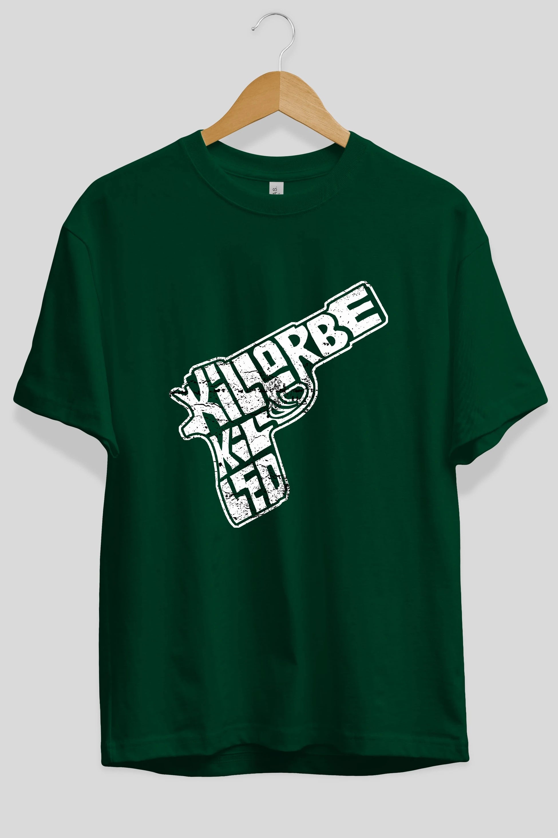 Kill Or Be Killed Ön Baskılı Oversize t-shirt %100 pamuk Erkek Kadın Unisex