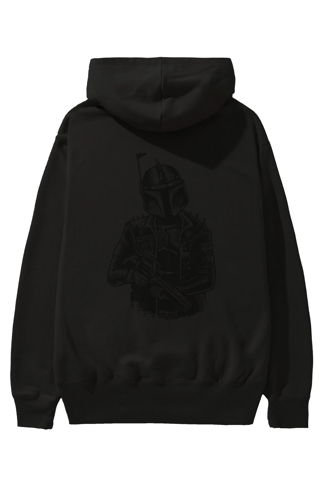 Boba Punk Arka Baskılı Hoodie Oversize Kapüşonlu Sweatshirt Erkek Kadın Unisex