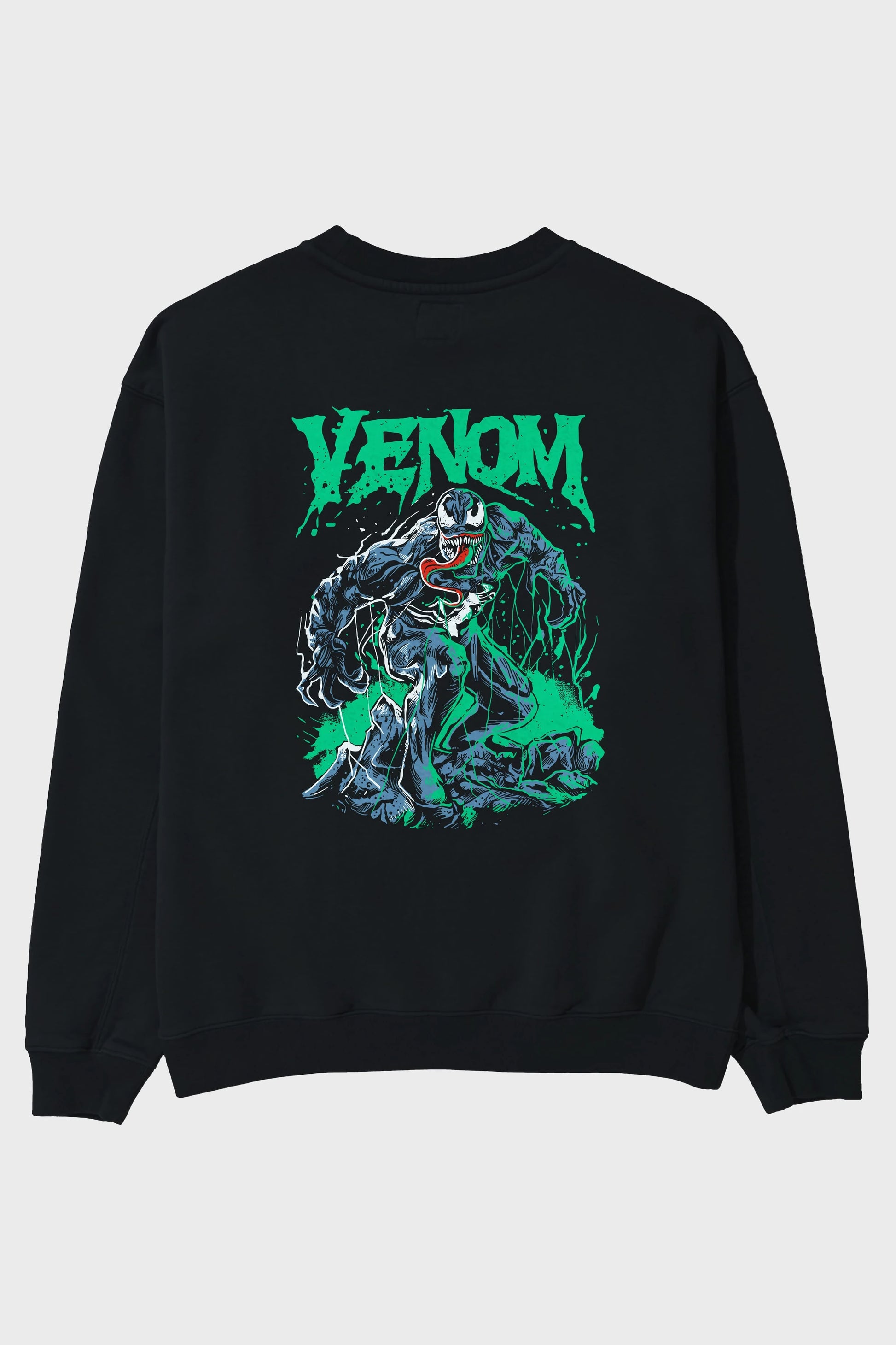 Venom (3) Arka Baskılı Oversize Sweatshirt Erkek Kadın Unisex