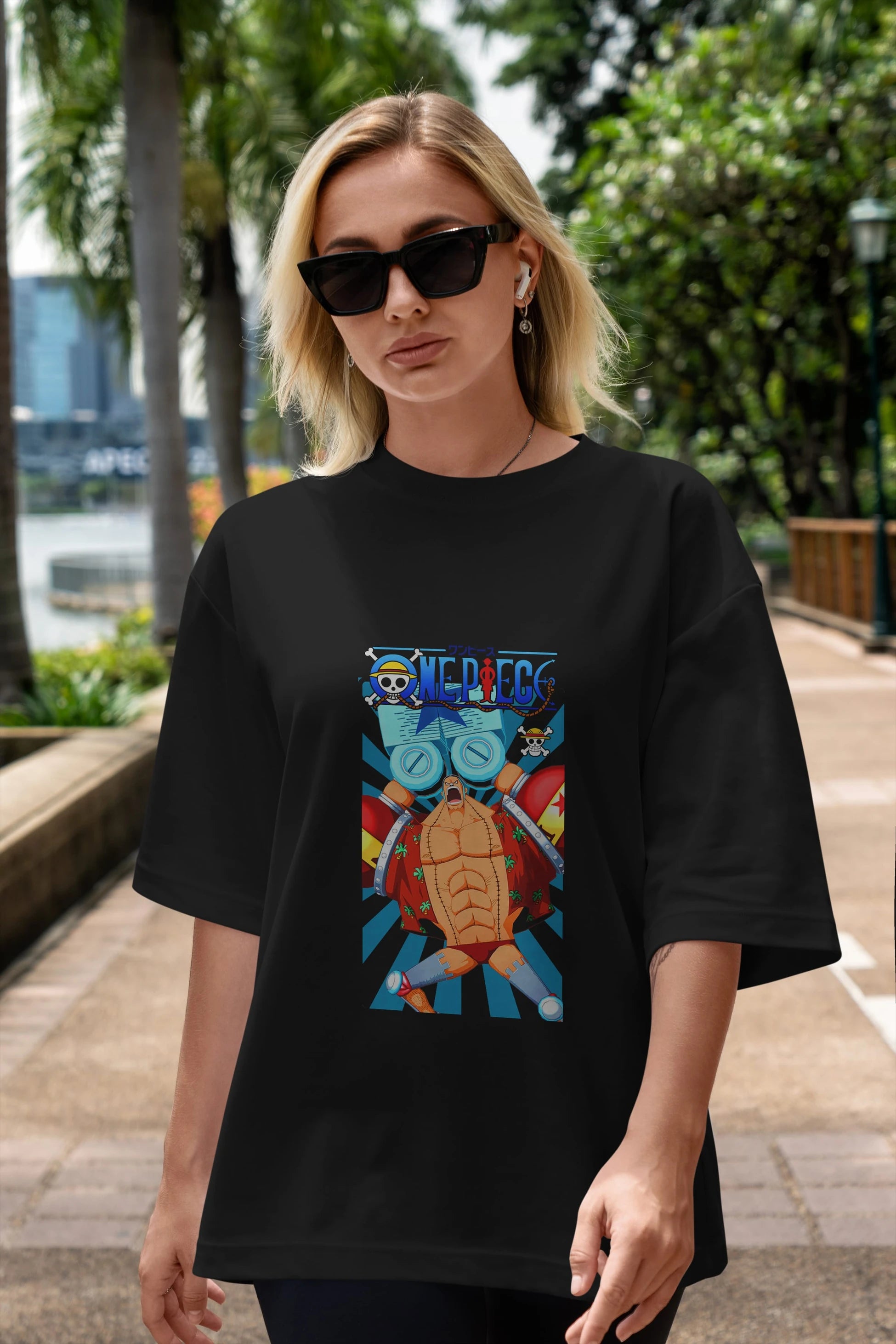 Franky Anime Ön Baskılı Oversize t-shirt Erkek Kadın Unisex