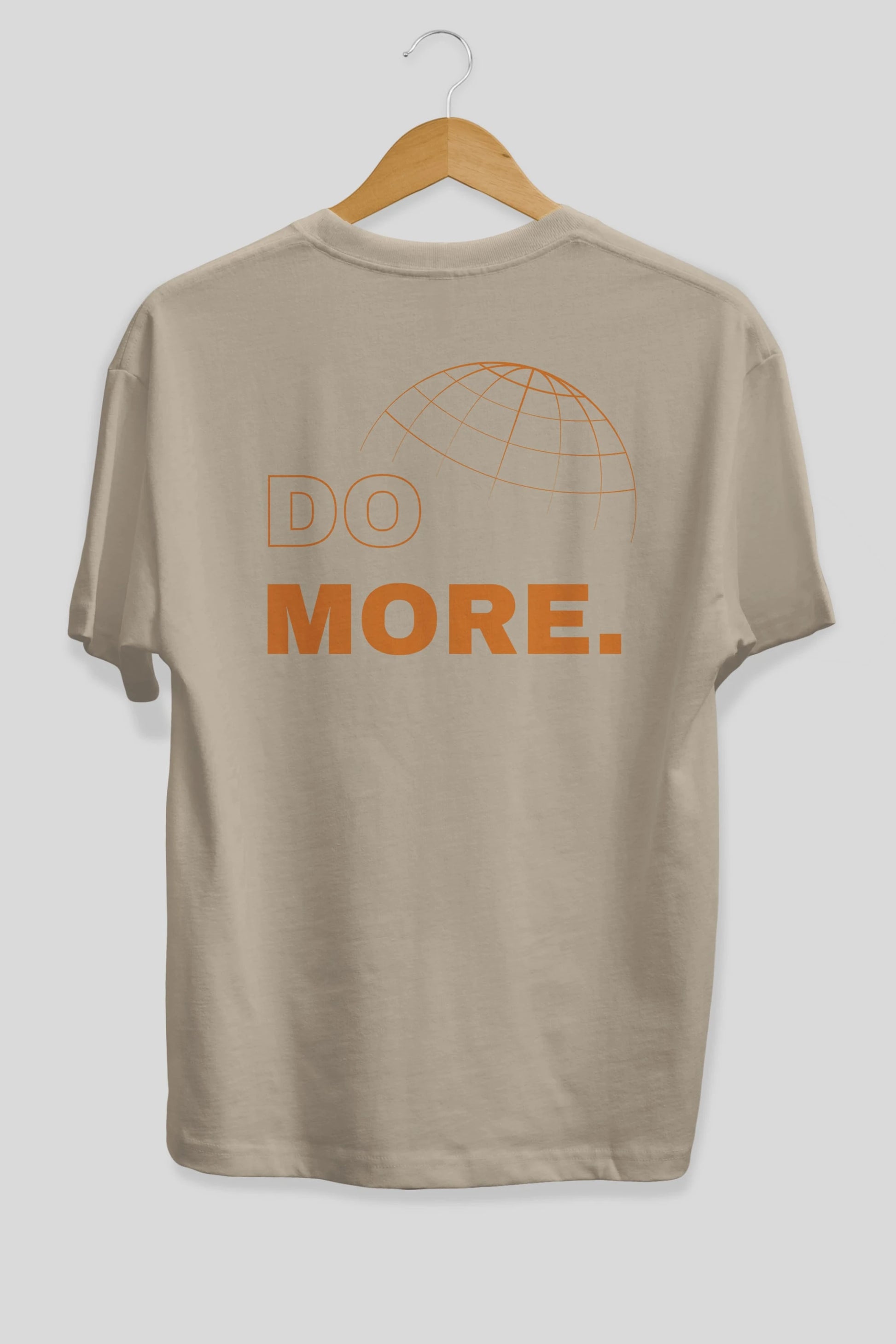 Do More Yazılı Arka Baskılı Oversize t-shirt Erkek Kadın Unisex