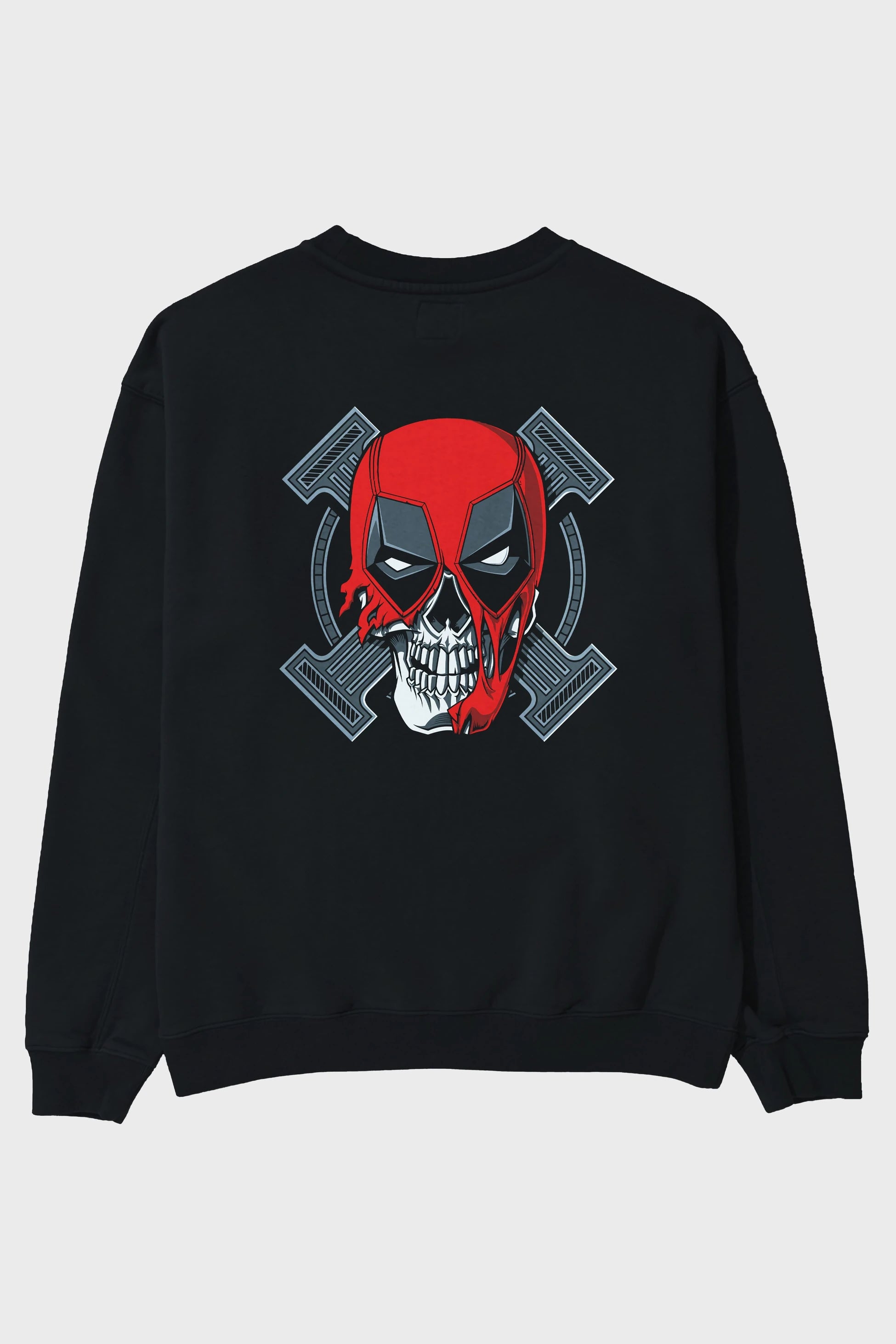 Deadpool (7) Arka Baskılı Oversize Sweatshirt Erkek Kadın Unisex