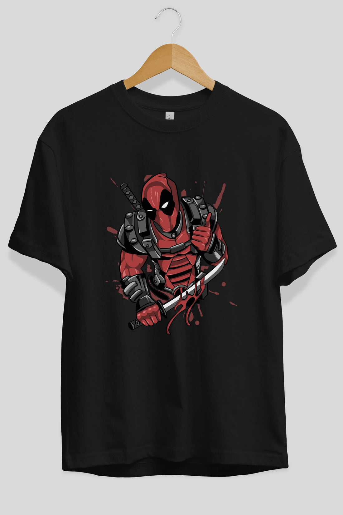 Deadpool (12) Ön Baskılı Oversize t-shirt Erkek Kadın Unisex %100 Pamuk Bisiklet Yaka tişort