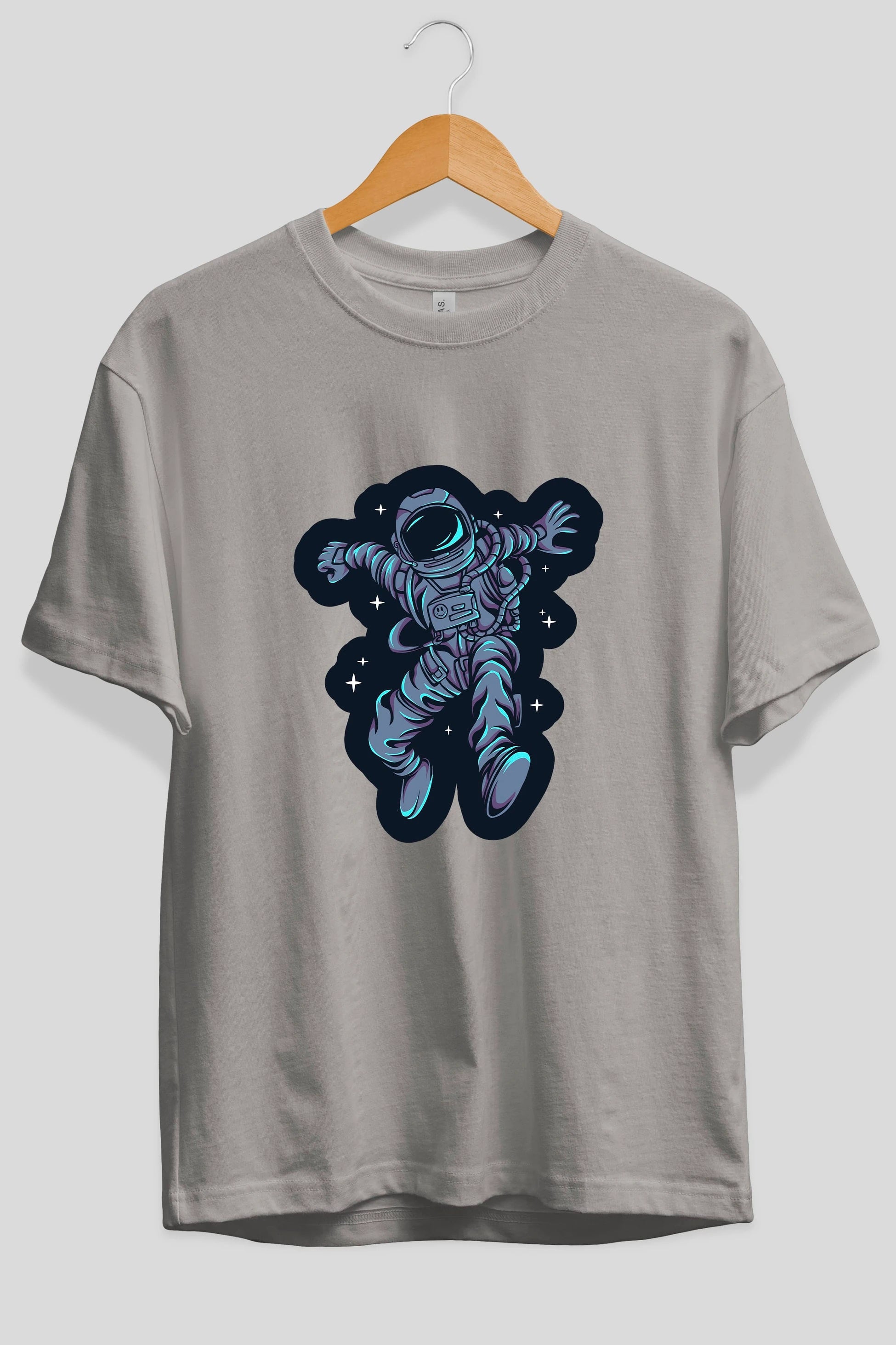 Astrostars sticker Ön Baskılı Oversize t-shirt Erkek Kadın Unisex