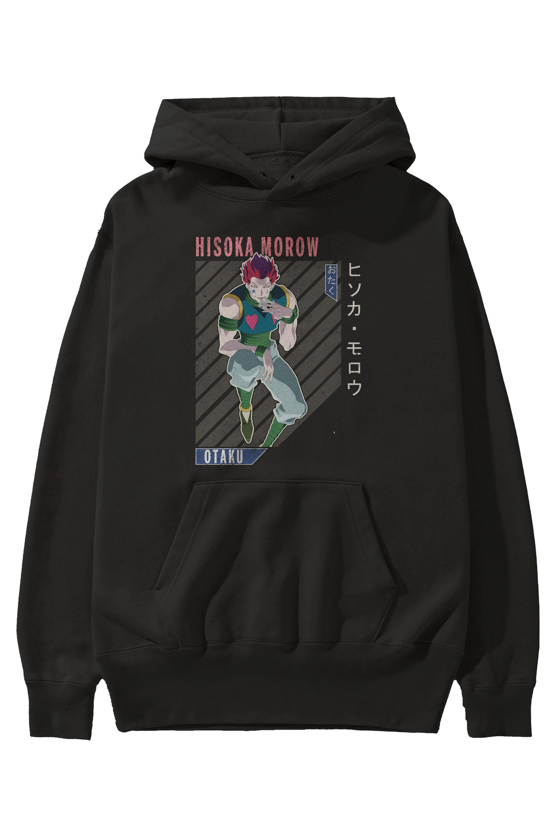 Hisoka Morow 2 2 Anime Ön Baskılı Hoodie Oversize Kapüşonlu Sweatshirt Erkek Kadın Unisex