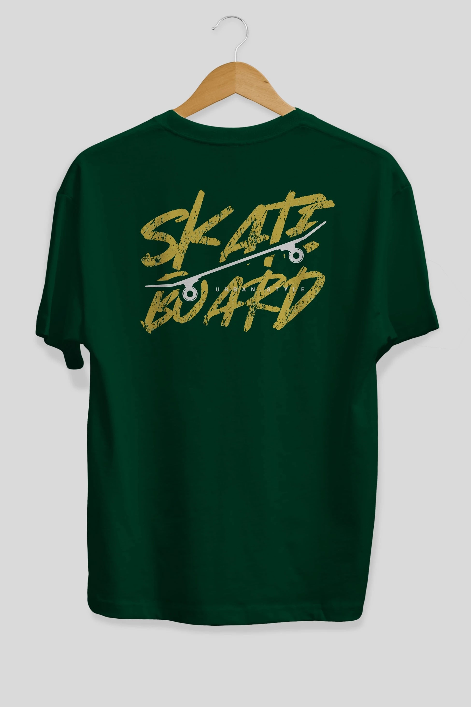 Skate Board Arka Baskılı Oversize t-shirt Erkek Kadın Unisex