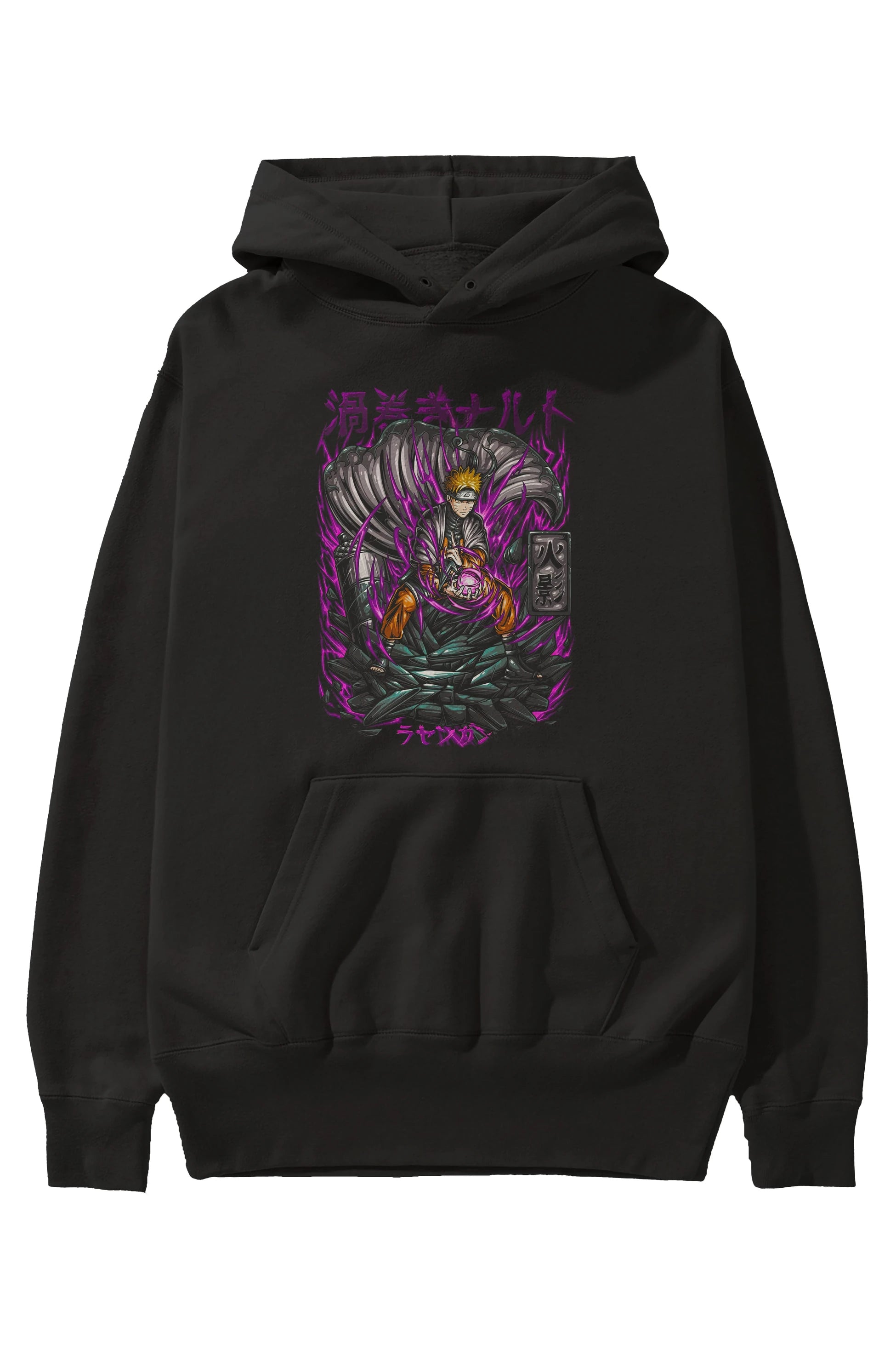 NARUTO Anime Ön Baskılı Hoodie Oversize Kapüşonlu Sweatshirt Erkek Kadın Unisex