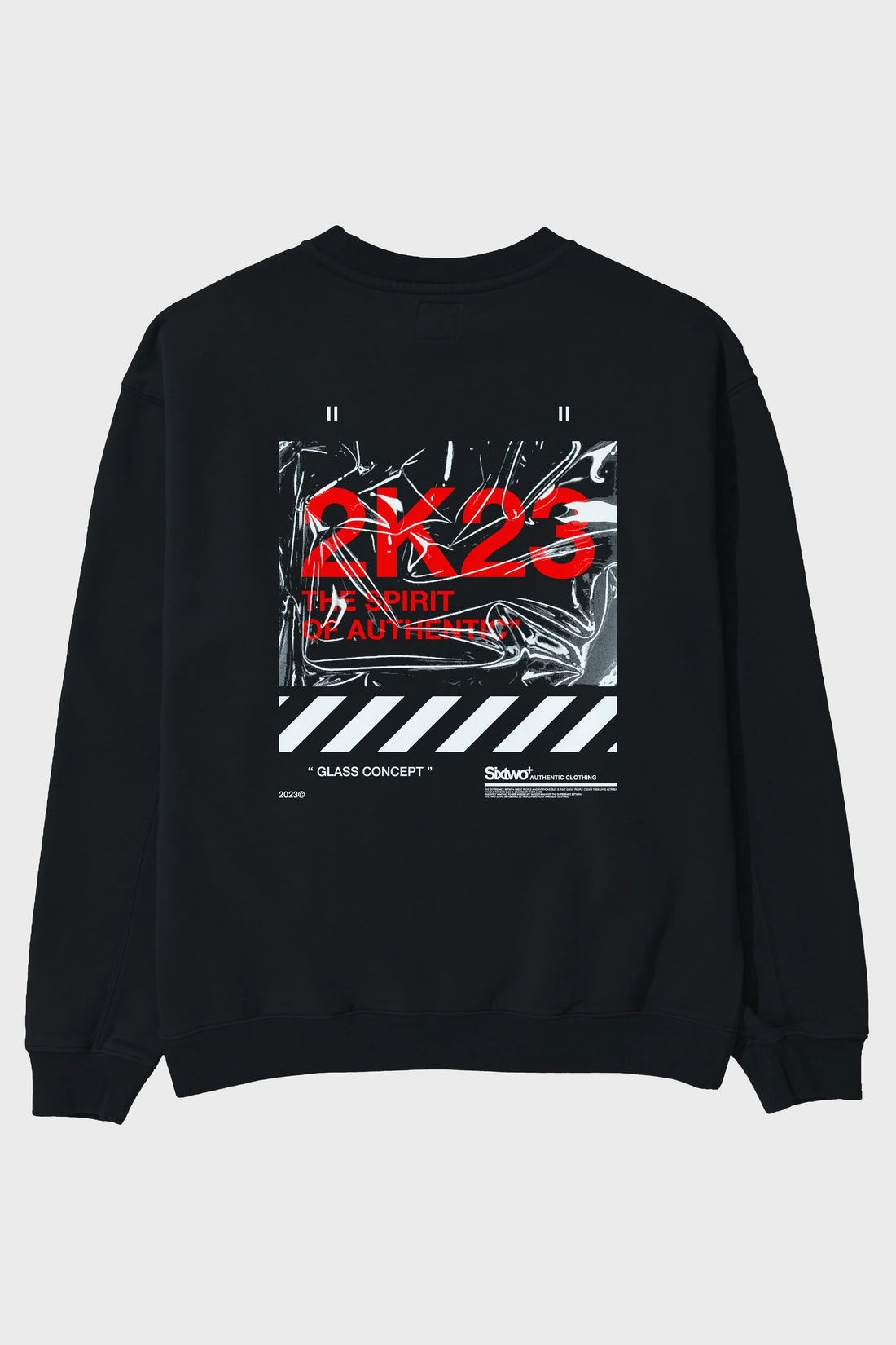 The Spirit Arka Baskılı Oversize Sweatshirt Erkek Kadın Unisex