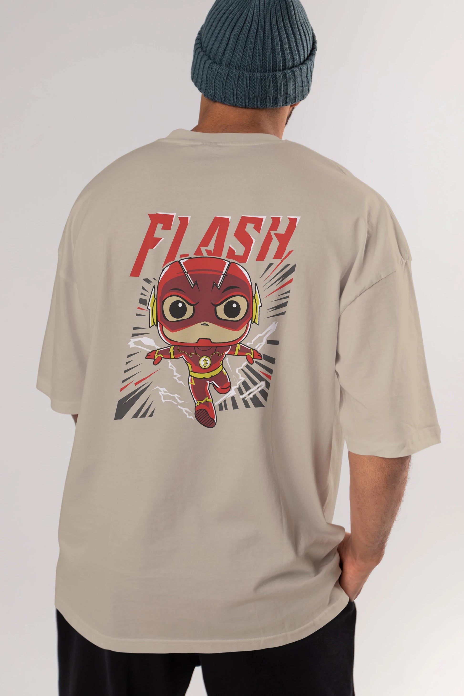 Flash Avengers (4) Arka Baskılı Oversize t-shirt Erkek Kadın Unisex %100 Pamuk Bisiklet Yaka tişort